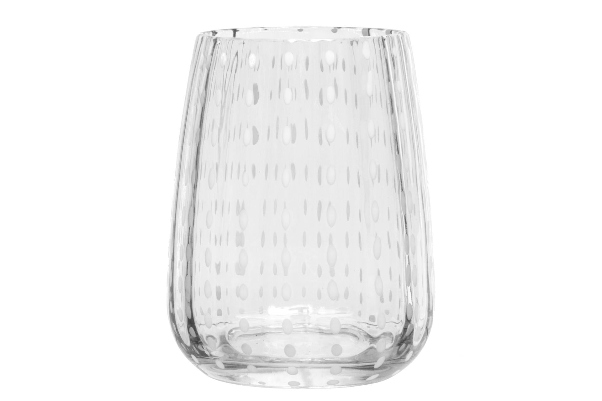 Import Tavola Professional Perlage Bicchiere Acqua Trasparente Cl.36 In Vetro Soffiato a Bocca - Set 6 Pz