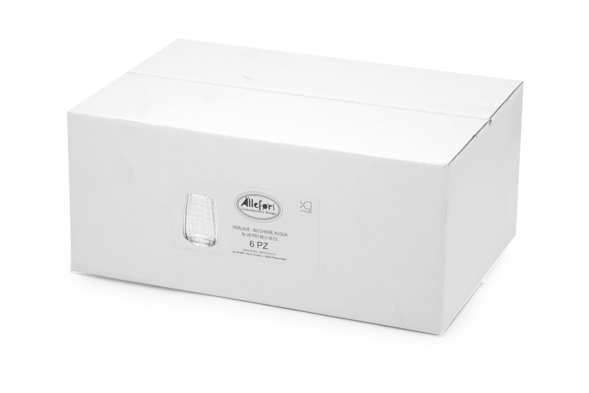 Import Tavola Professional Perlage Bicchiere Acqua Trasparente Cl.36 In Vetro Soffiato a Bocca - Set 6 Pz 4