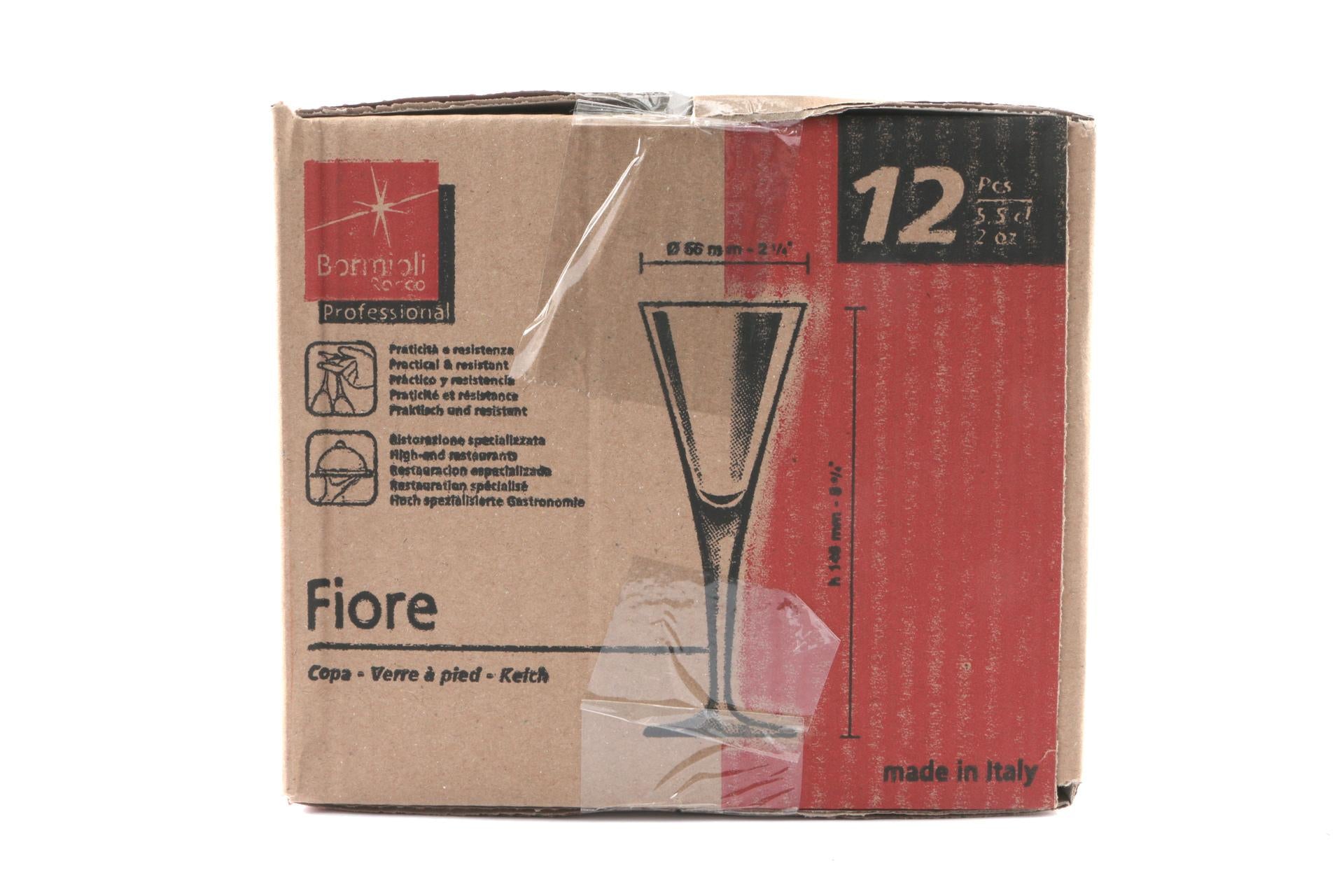 Bormioli Rocco Fiore Set 12 Calici Schnaps 5.3 cl - Stelo Unico e Lavorazione a Caldo - Set 12 Pz 5