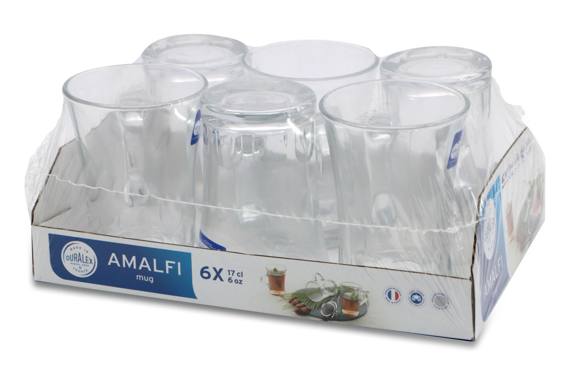 Duralex Amalfi Tazza Mug Con Manico 17 cl In Vetro Temperato Resistente Agli Urti e Shock Termici - Set 6 Pz 3