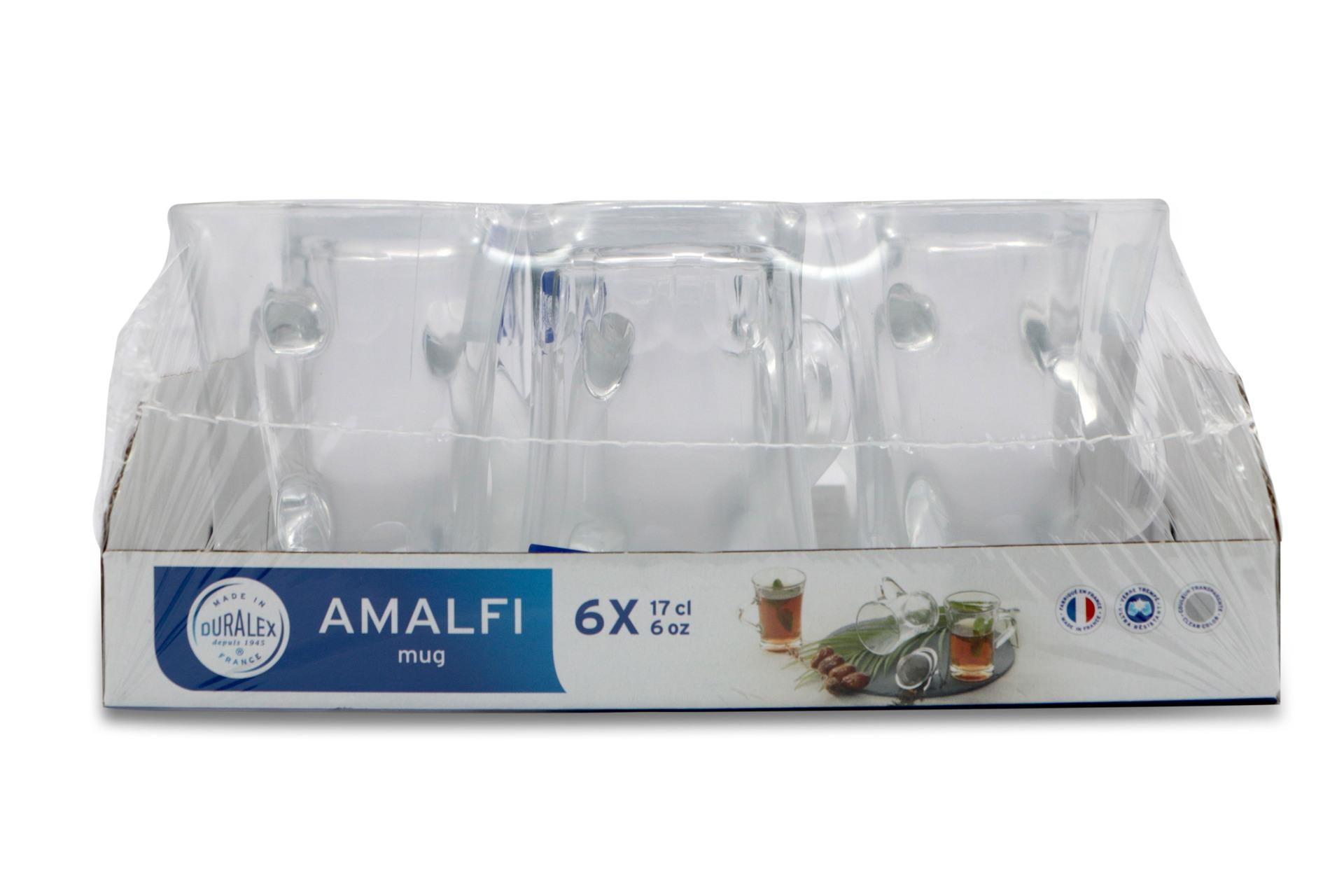 Duralex Amalfi Tazza Mug Con Manico 17 cl In Vetro Temperato Resistente Agli Urti e Shock Termici - Set 6 Pz 5