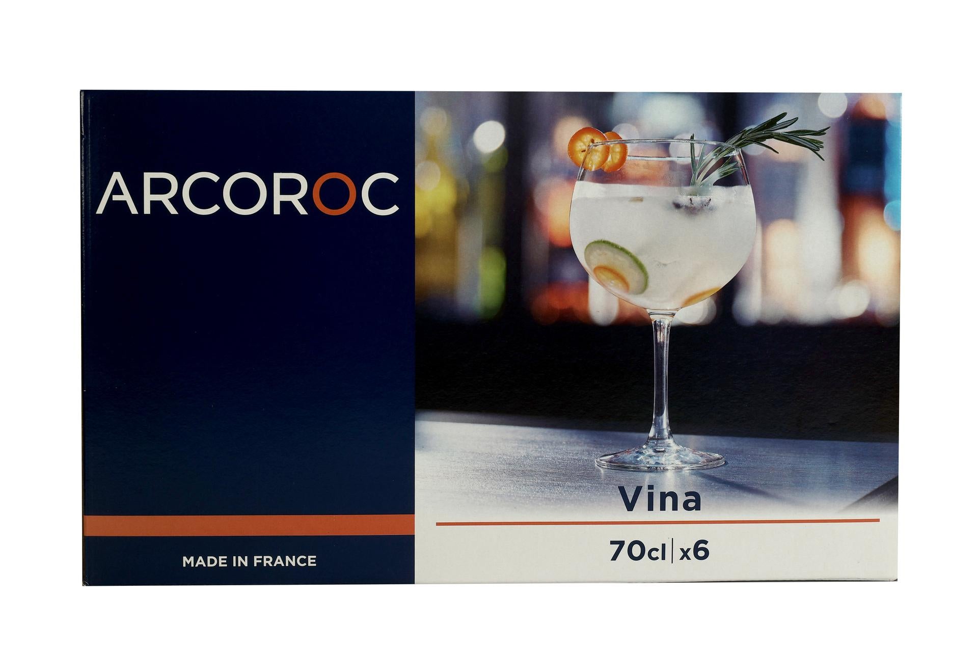 Arcoroc Vina Cocktail Set 6 Calici 70 cl - Calici per Cocktail, Gin, Gelato e Dessert al Cucchiaio - Set 6 Pz 7