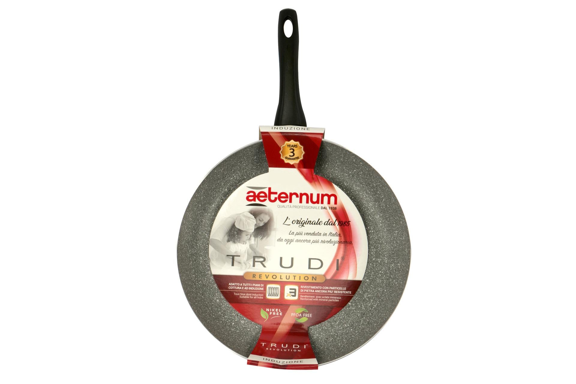 Aeternum Trudi Revolution Padella Ø24 cm - Adatta a Tutti i Piani Cottura Inclusa Induzione Con Rivestimento Petravera 4