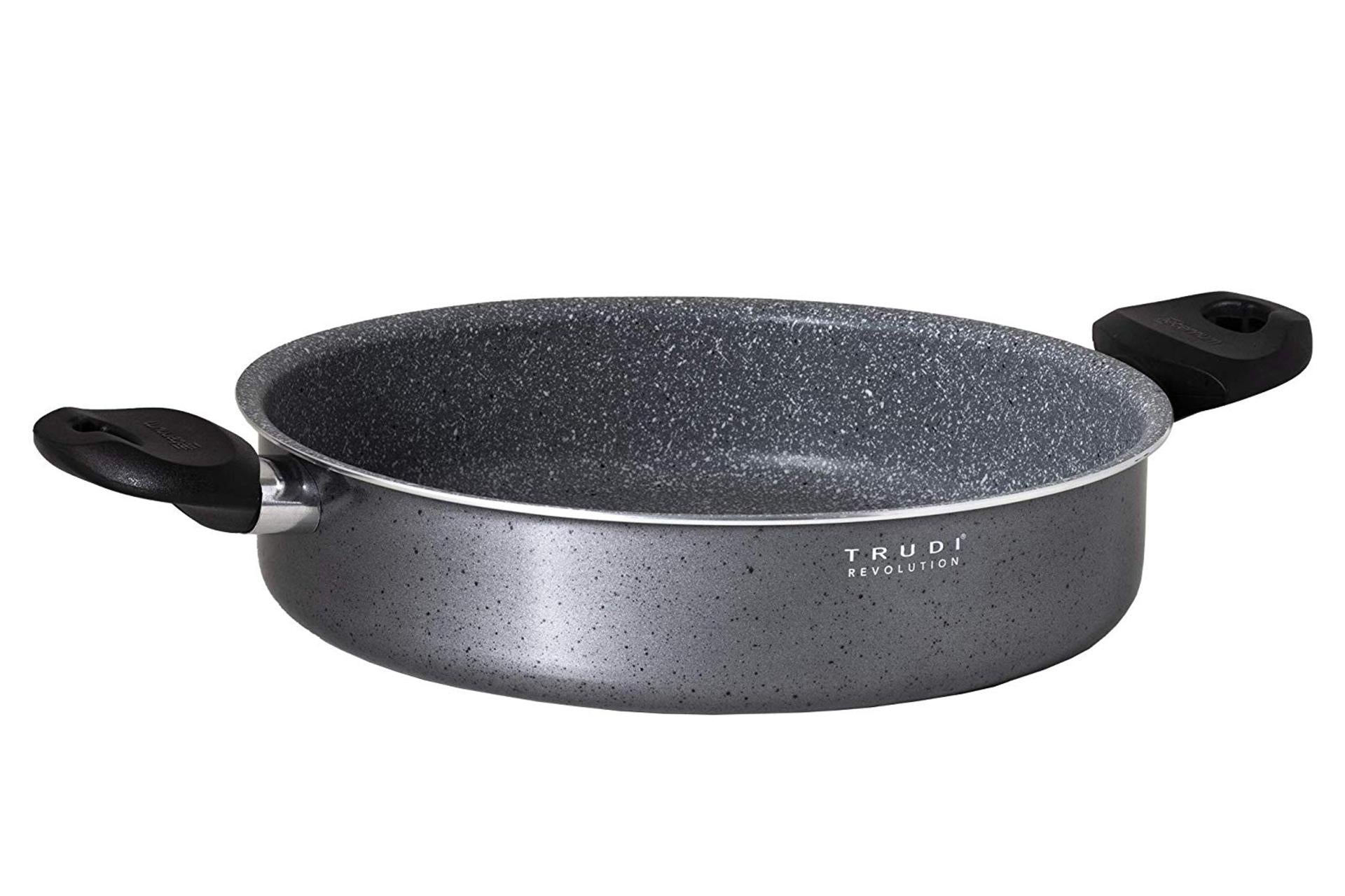 Aeternum Trudi Revolution Tegame Ø24 cm - Adatto a Tutti i Piani Cottura Inclusa Induzione Con Rivestimento Petravera