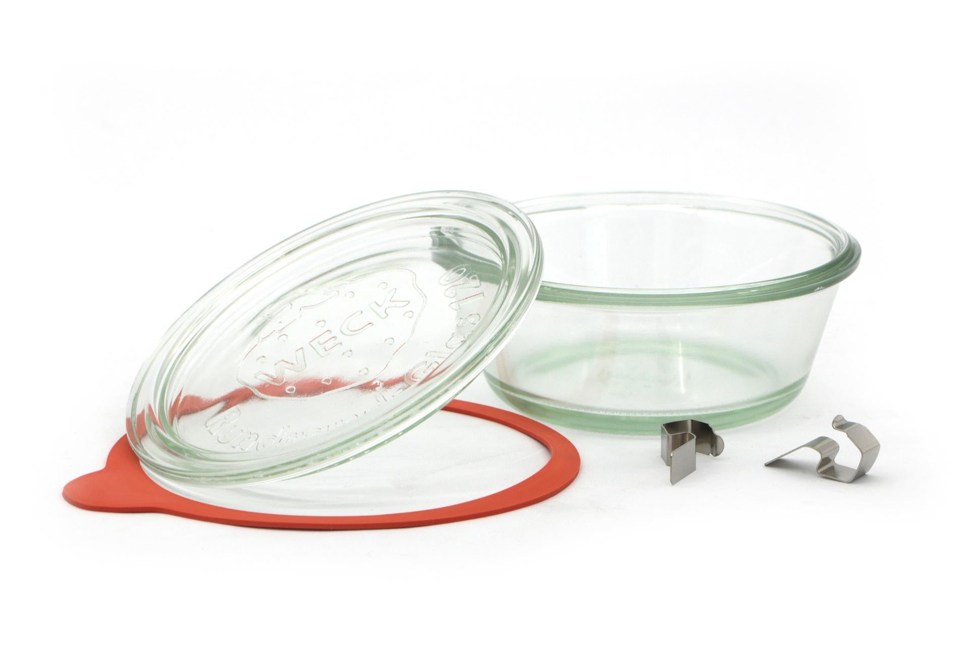 Weck Vasetto Cilindrico 300 ml Con Coperchio Ø120 mm - Design Versatile di Dosen-Zentrale Zuchner Gmbh - Set 6 Pz