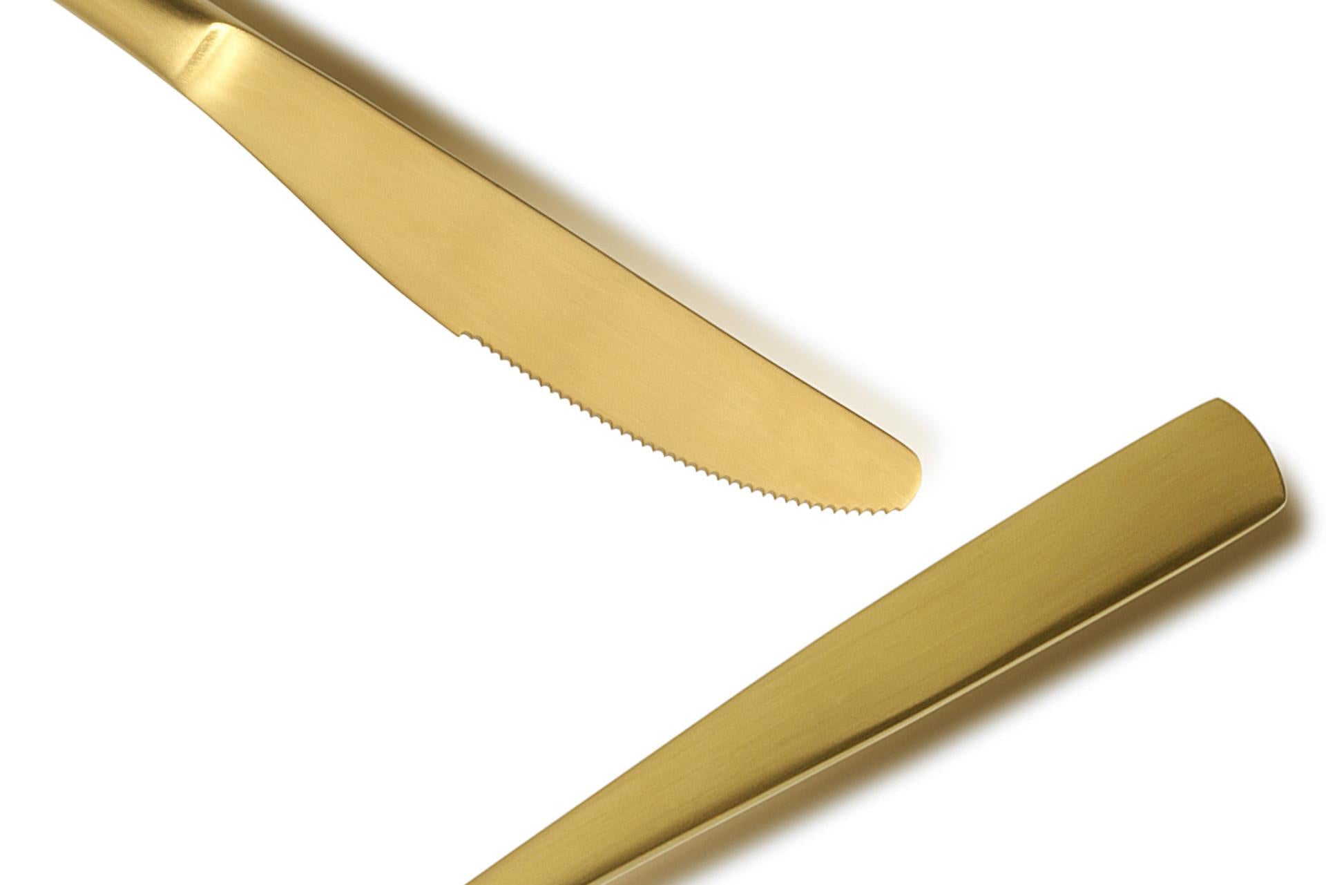 Comas Barcelona Oro Coltello Frutta In Acciaio 3 mm - Rivestimento PVD - Set 12 Pz