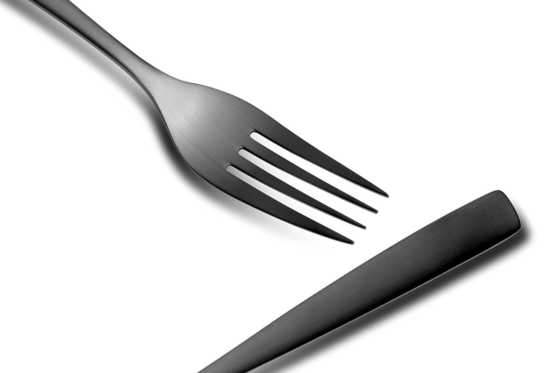 Comas Barcelona Forchetta Tavola Nero - BCN In Acciaio Inox - Set 12 Pz