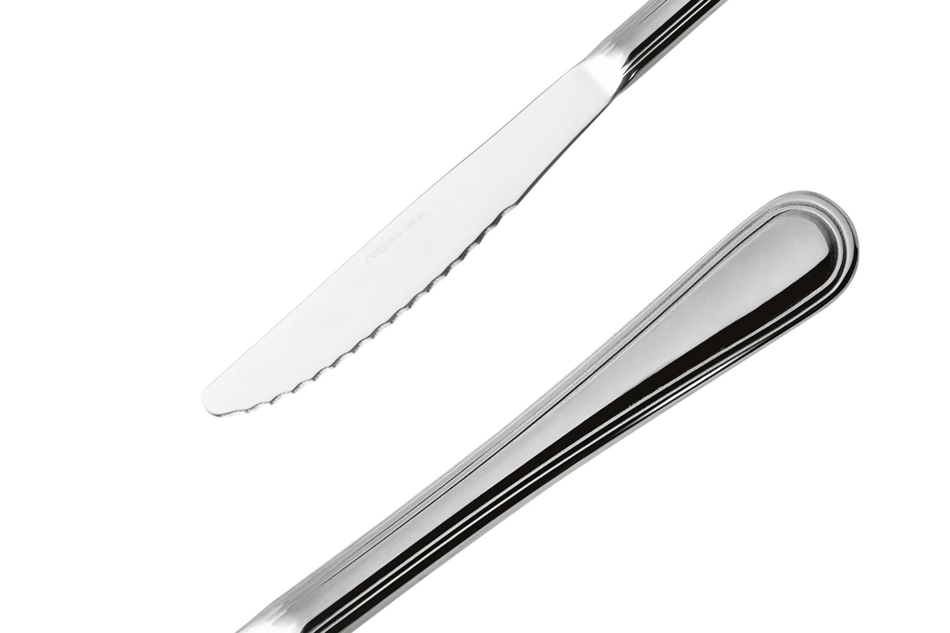 Comas Bilbao XL Coltello Tavola 2338 - Acciaio Nickel Free Finitura Lucida Lunghezza XL Spessore 2.5 mm - Set 12 Pz