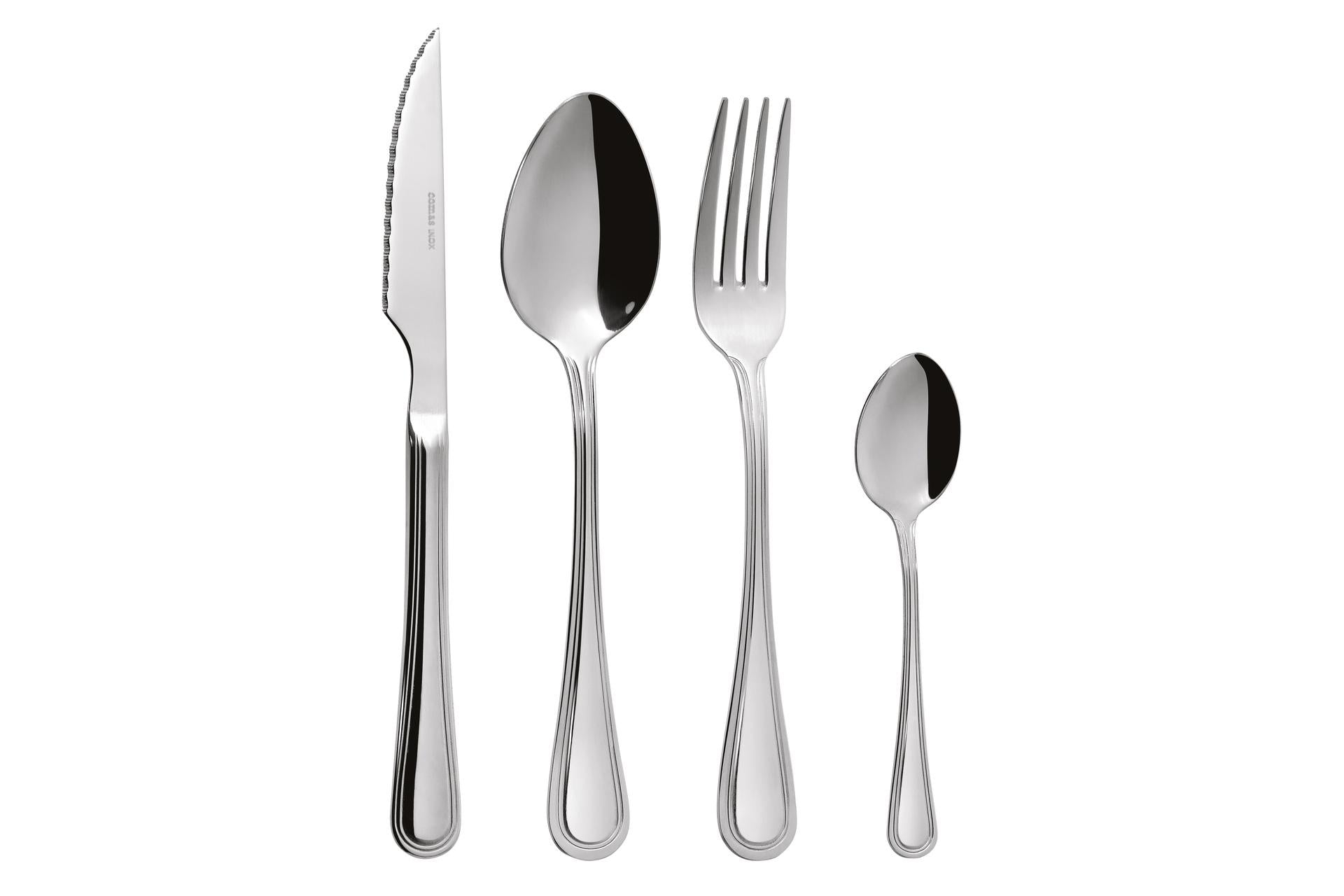 Comas Bilbao XL Cucchiaio da Tavola Inox 20.5 cm - Nickel Free Finitura Lucida Spessore 2.5 mm - Set 12 Pz 3