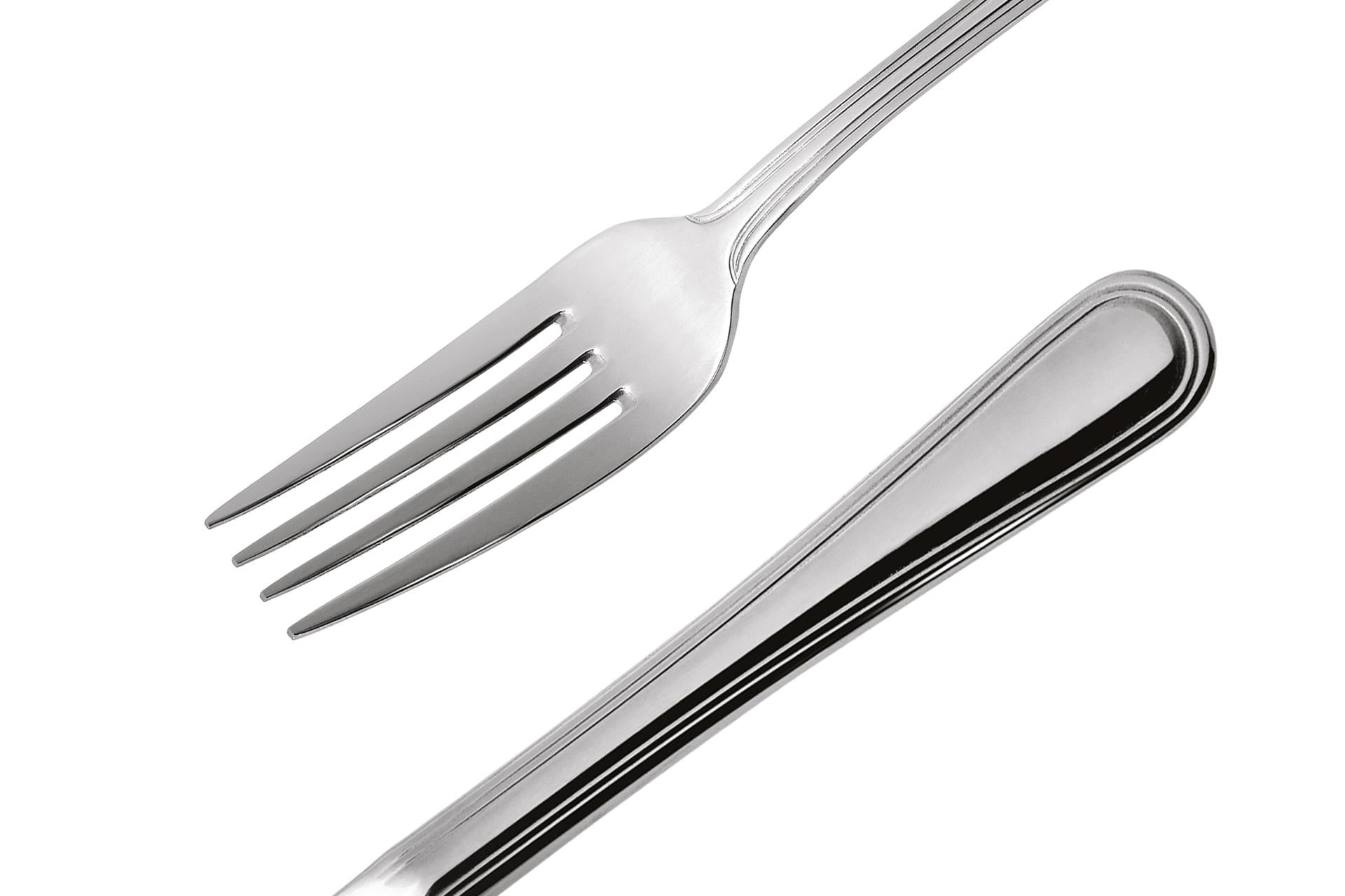 Comas Bilbao XL Forchetta Tavola Inox 18/10 Nickel Free - Lunghezza 20.5 cm Finitura Lucida Spessore 2-2.5 mm - Set 12 Pz