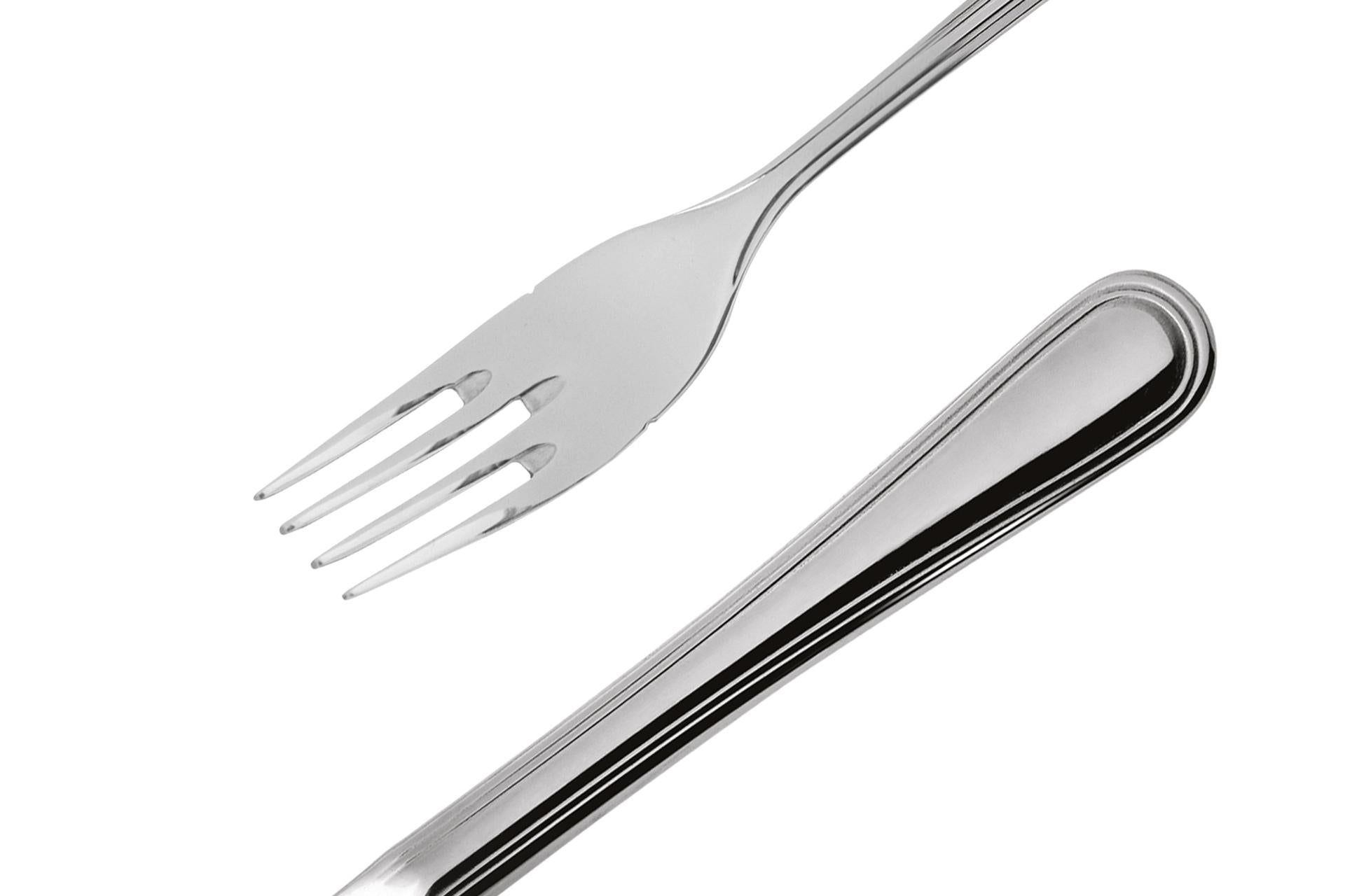 Comas Bilbao XL Forchetta Pesce Inox Nickel Free - Finitura Lucida Spessore 2.5 mm Lunghezza XL - Set 12 Pz