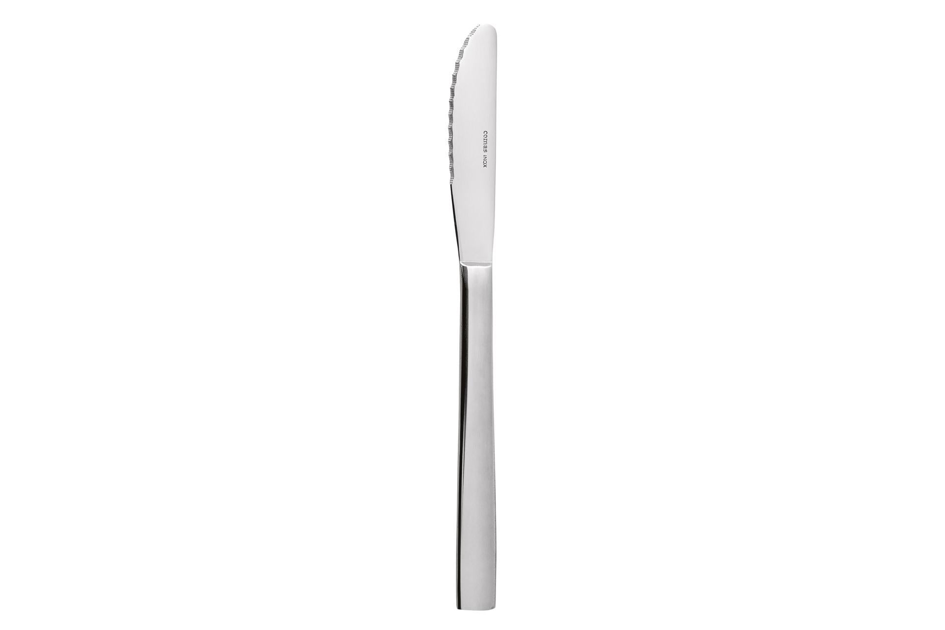 Comas Hotel Extra Coltello Tavola Microseghettato - Linea Posate Classica Spessore Fino 2.5 mm - Set 12 Pz