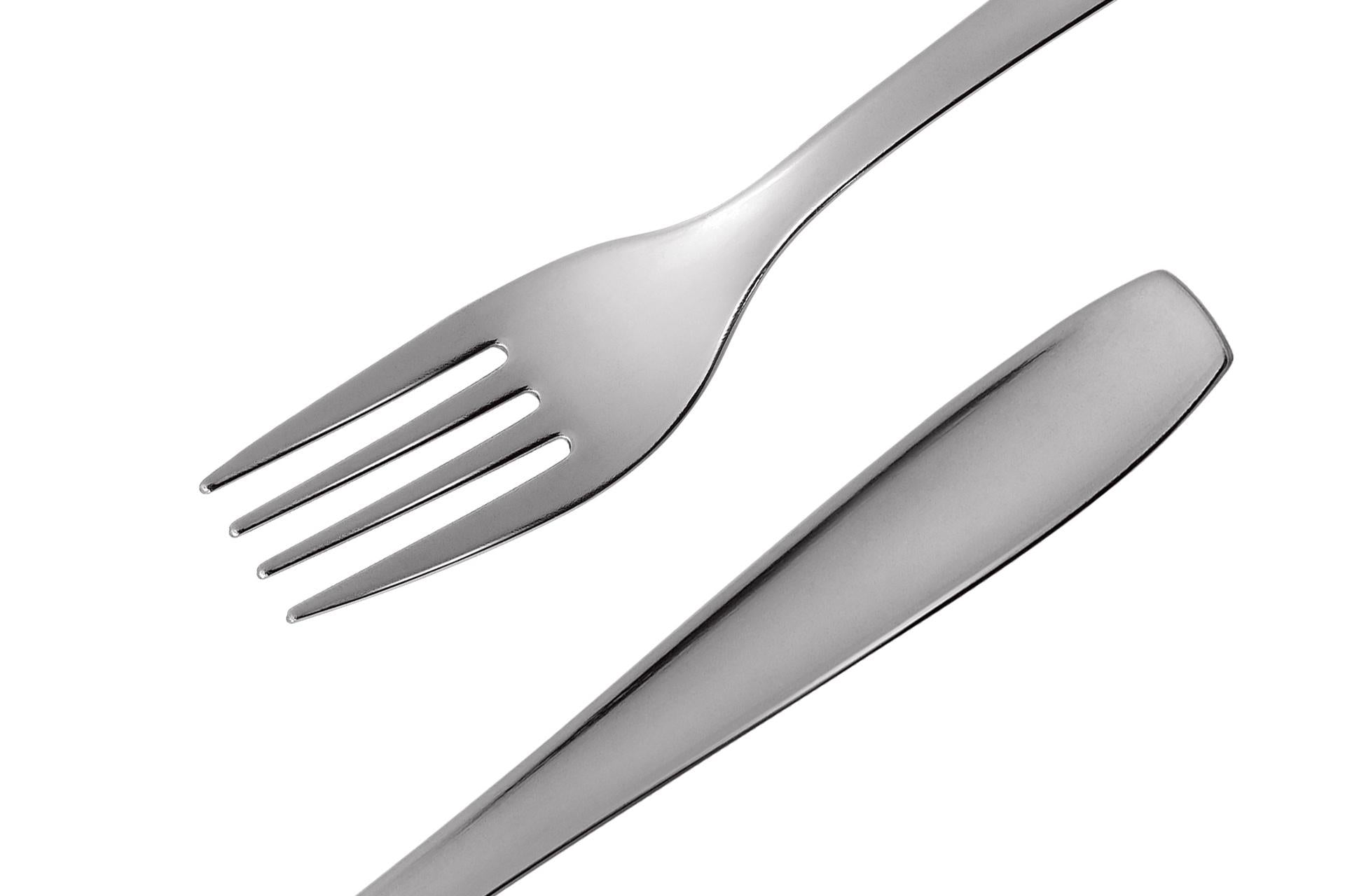 Comas Hotel Extra Forchetta Tavola Inox Europa Grande 2.5 mm - Linea Posate Classica e Liscia - Set 12 Pz