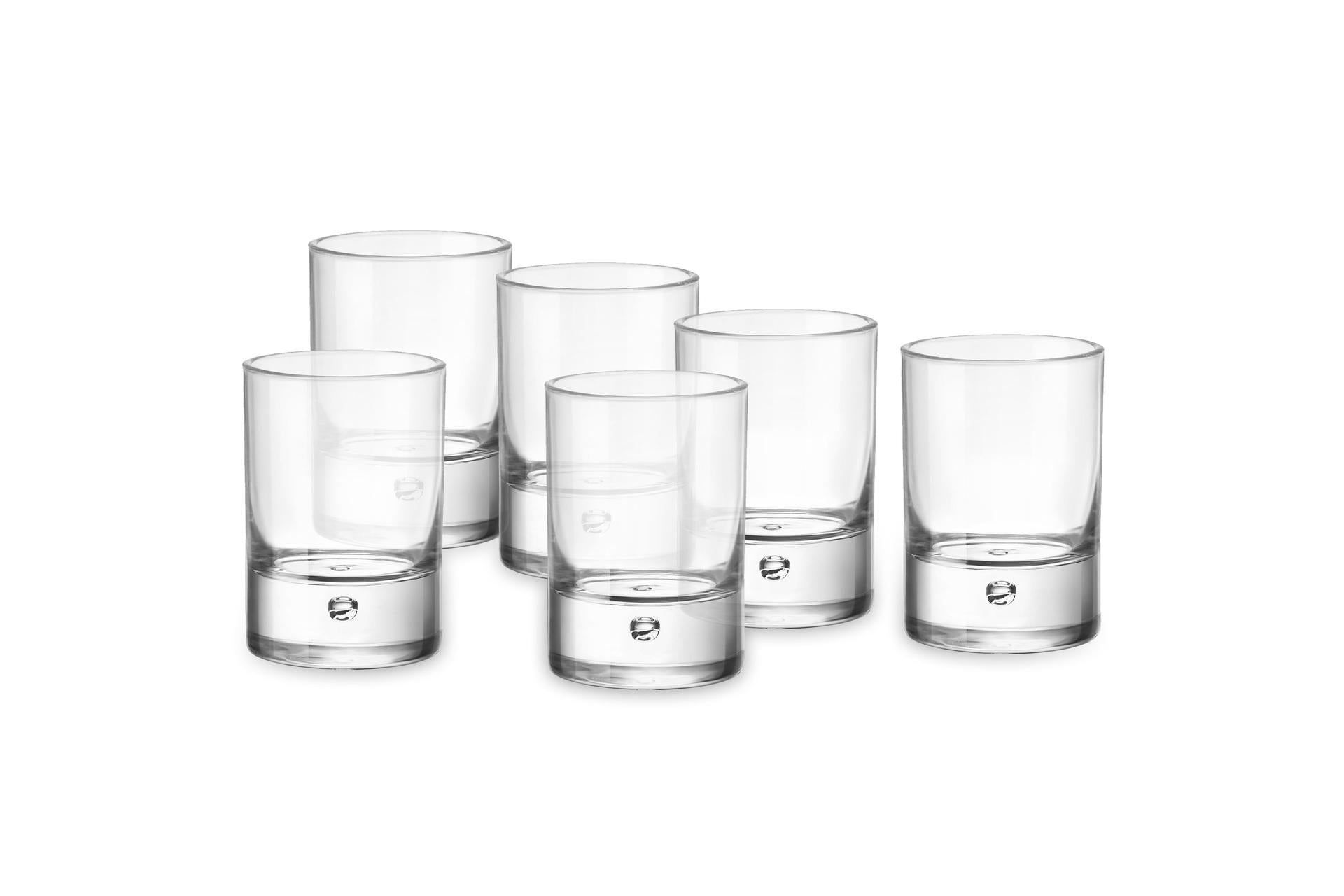 Bormioli Rocco Barglass Set 6 Bicchieri Shot 6.5 cl Con Bolla Sul Fondo - Set 6 Pz
