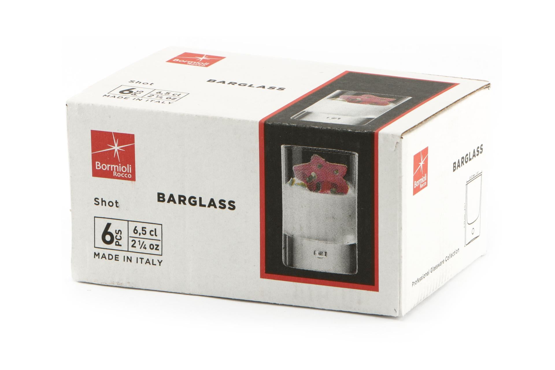Bormioli Rocco Barglass Set 6 Bicchieri Shot 6.5 cl Con Bolla Sul Fondo - Set 6 Pz 4