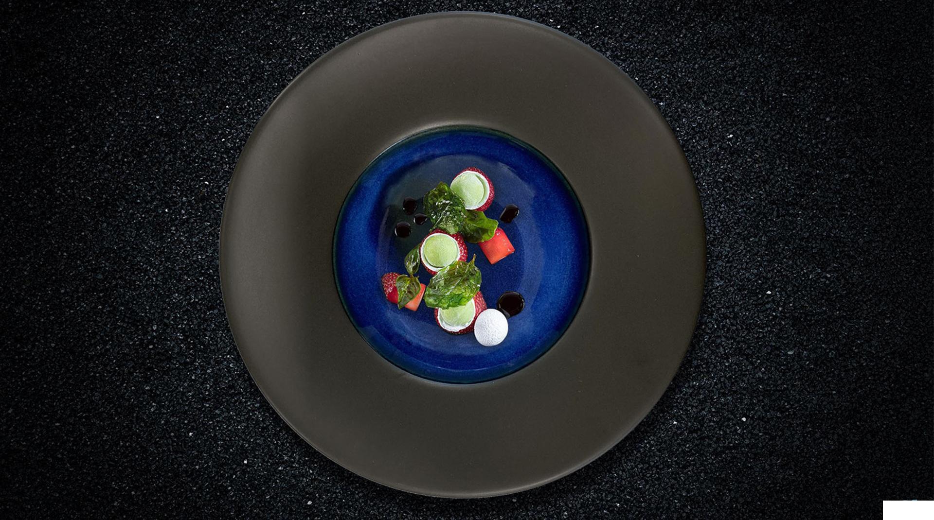 Import Tavola Professional Madeira Pasta Bowl Ø27.2 cm - Interno Ø14.5 cm In Porcellana Nero-Blu - Set 3 Pz