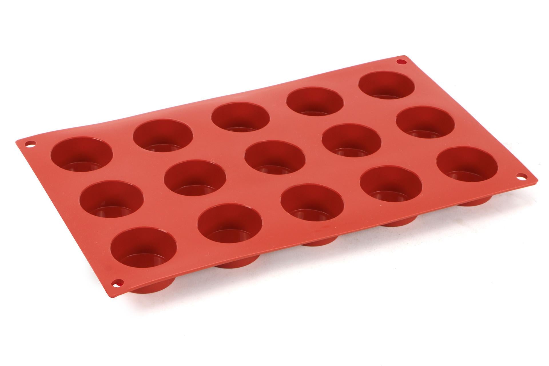 Silikomart Stampo 15 Cilindri Ø4 cm - SF027CAV In Silicone Antiaderente