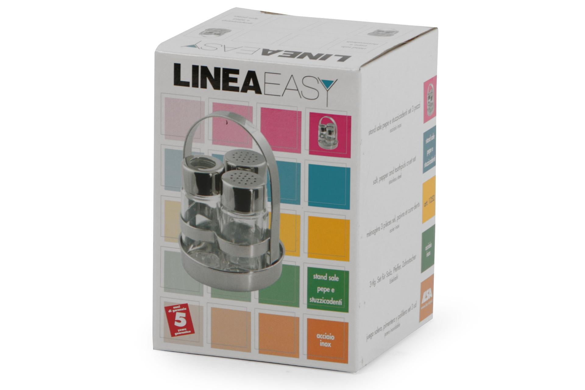 Ilsa Easy-Stand Set 3 Pezzi Sale Pepe Stuzzicadenti In Acciaio Inox - Set 3 Pz 4