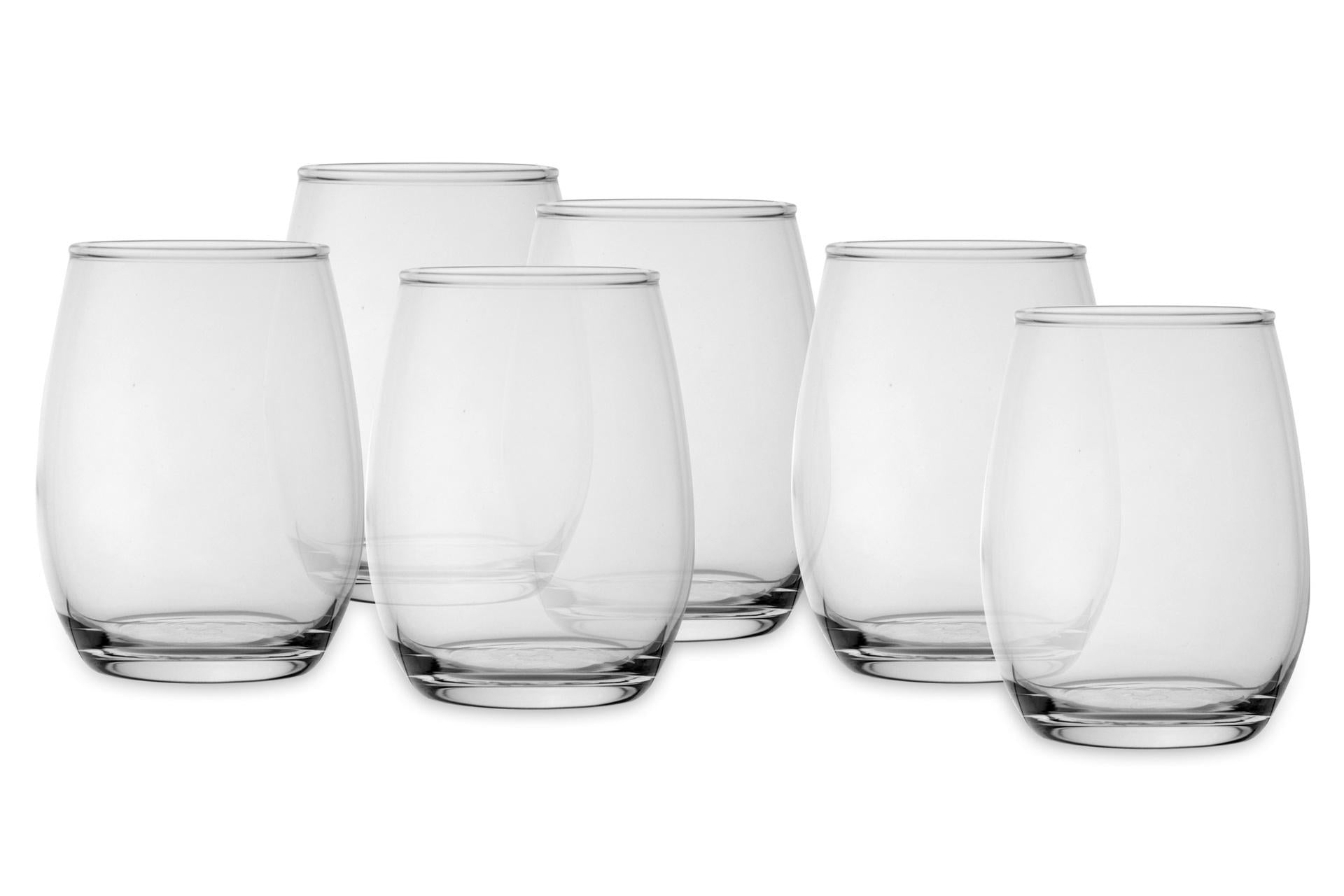 Pasabahce Amber Set 6 Bicchieri Vino 35 cl In Vetro Trasparente - Set 6 Pz