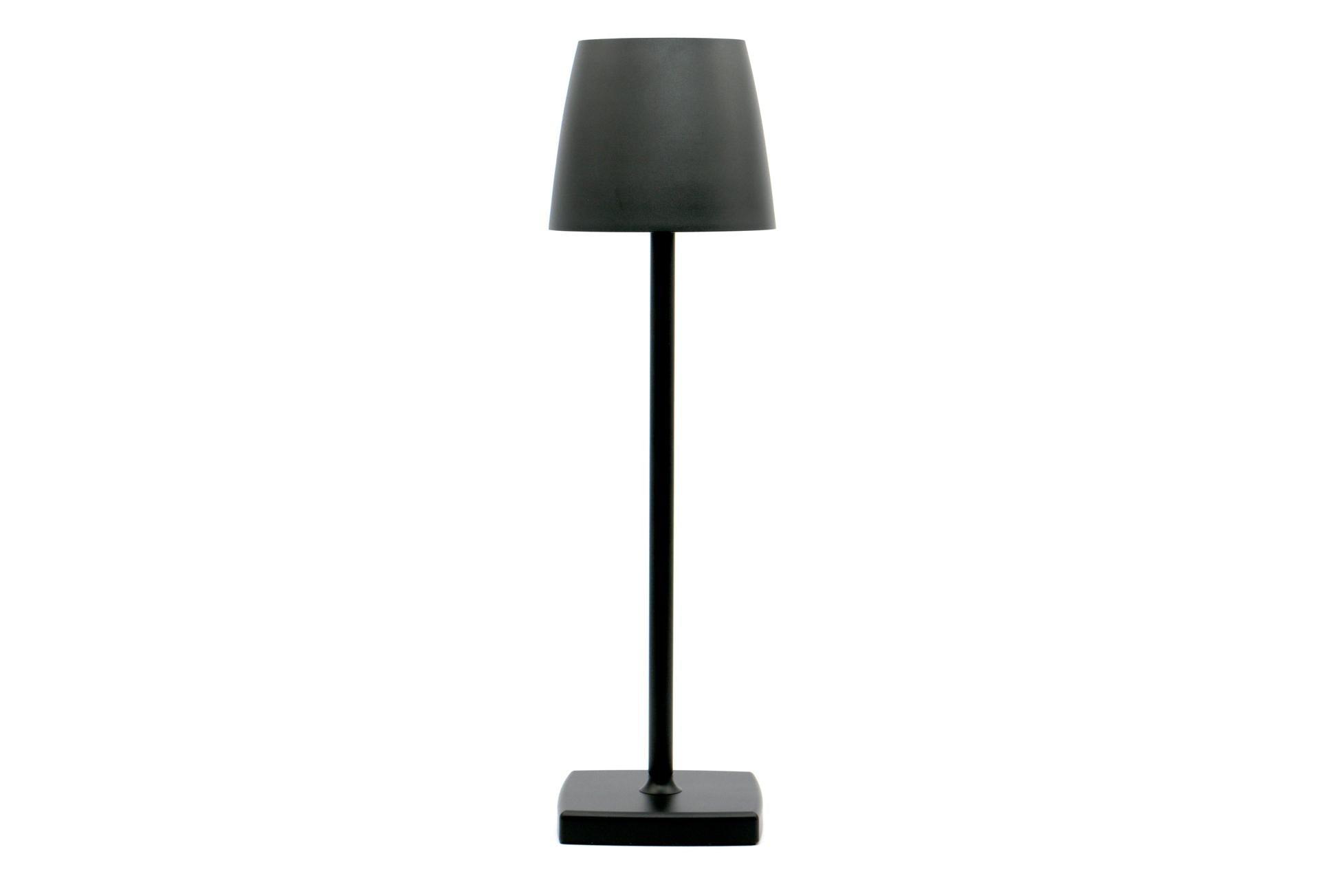 Import Tavola Professional Lumiere Lampada da Tavolo LED Nera H.38 cm - Ricaricabile, Alluminio Verniciato, Luce Dimmerabile, IP54