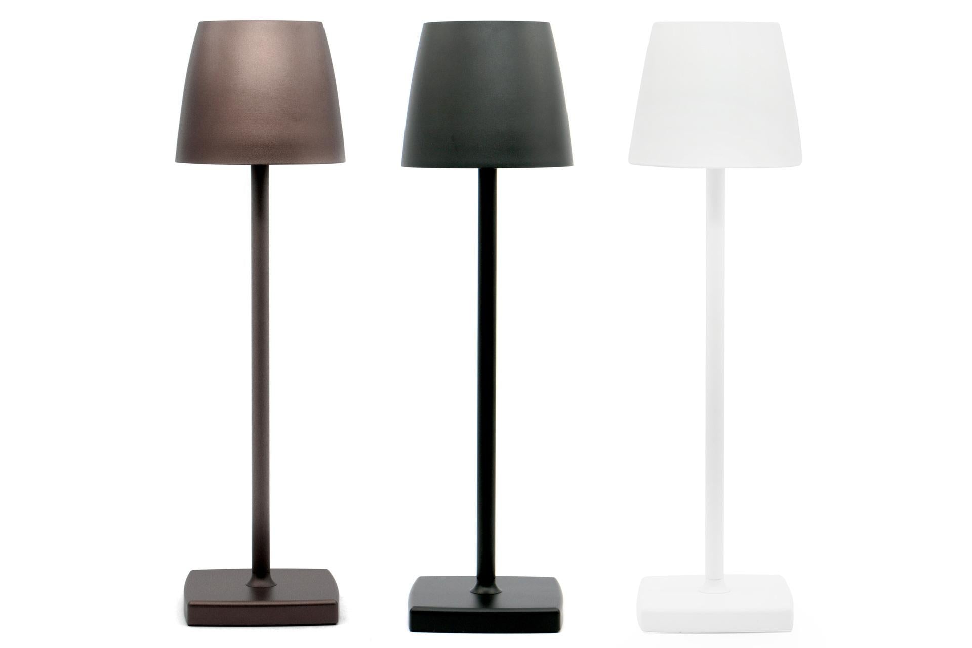 Import Tavola Professional Lumiere Lampada da Tavolo LED Ricaricabile H.38 cm - Bronzo Con Apparecchio In Alluminio Verniciato e Diffusore In Policarbonato 7
