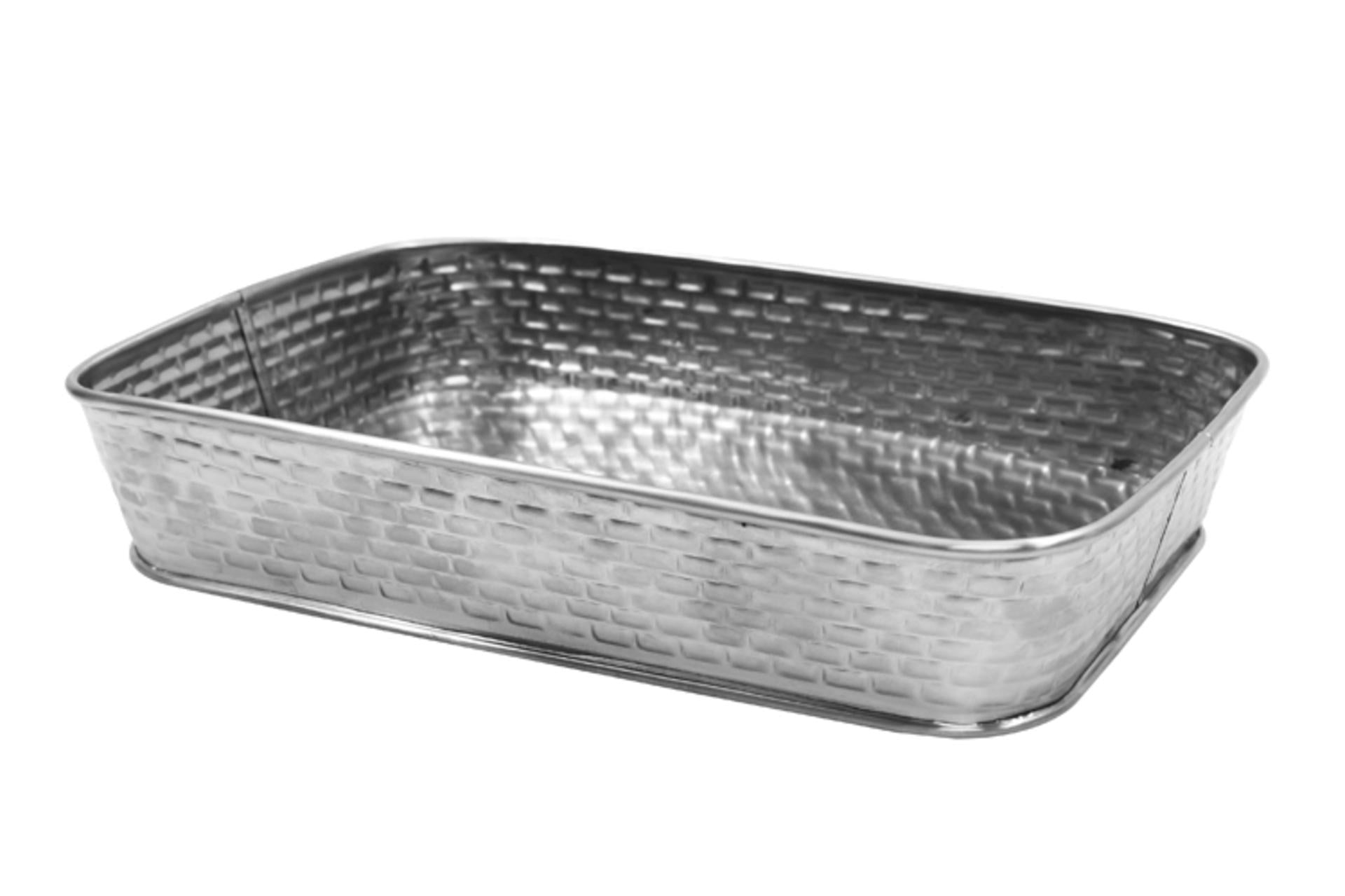 Tablecraft Vassoio Rettangolare In Acciaio 28 x 18.5 x 3 cm