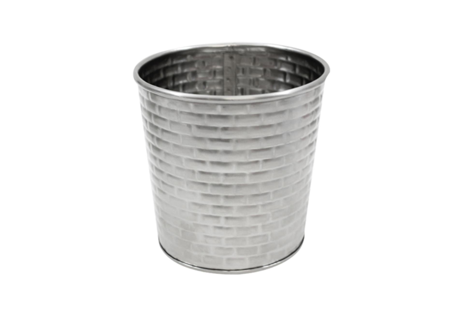 Tablecraft Cestino Alto In Acciaio 9x9x9 cm - 385 ml 1