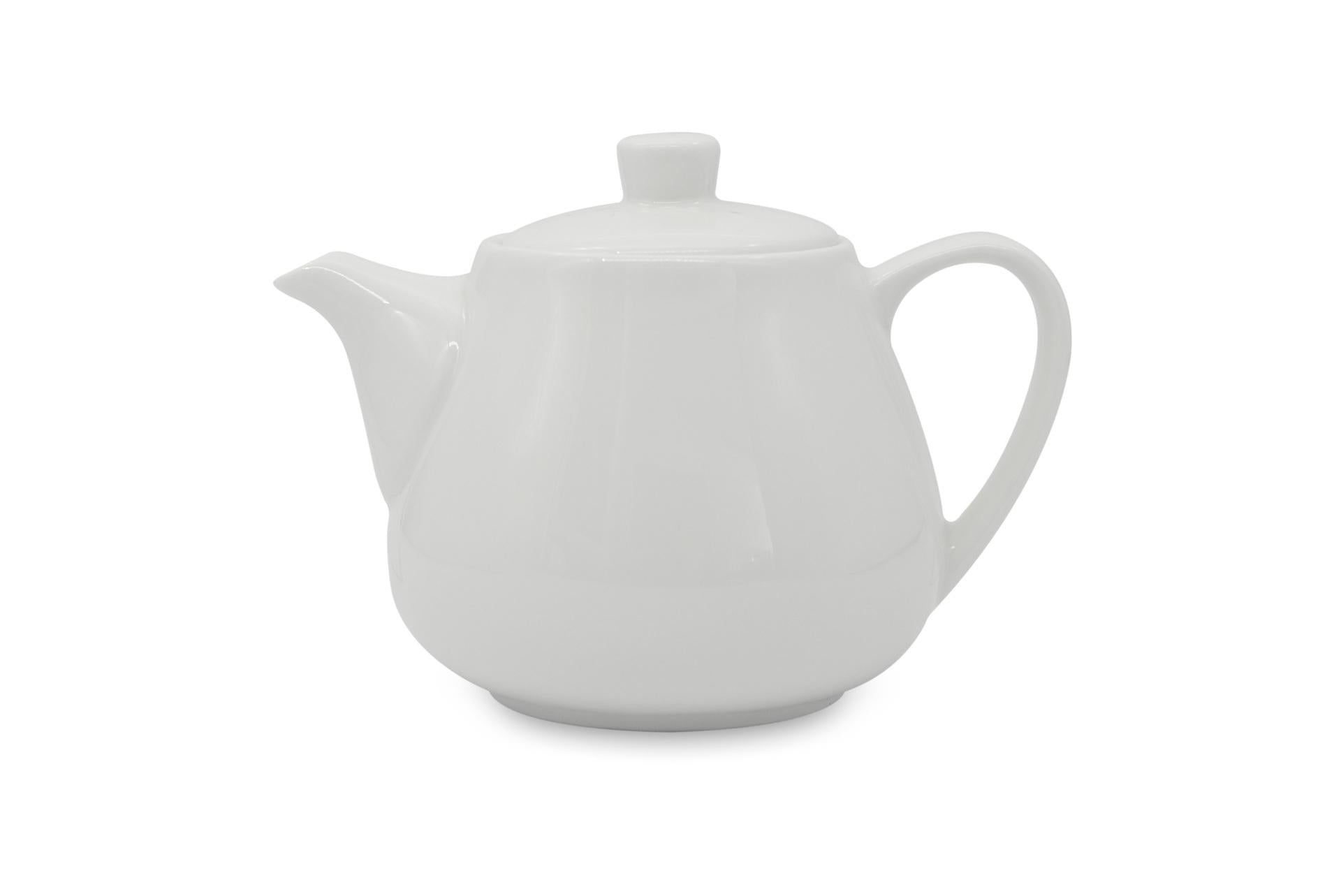 Just White Teiera 400cc In Porcellana Bianca
