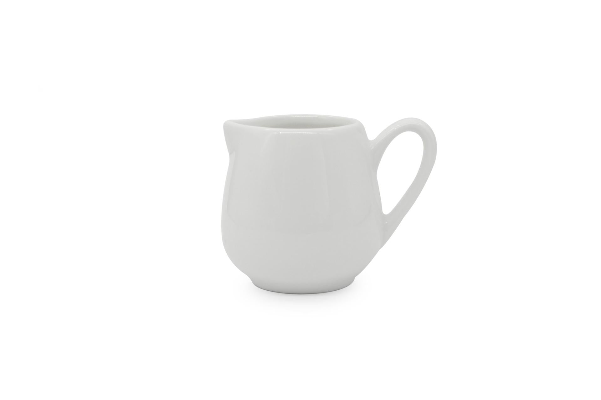 Just White Lattiera 90cc In Porcellana Bianca - Accessori da Tavola Import Tavola Professional - Set 12 Pz