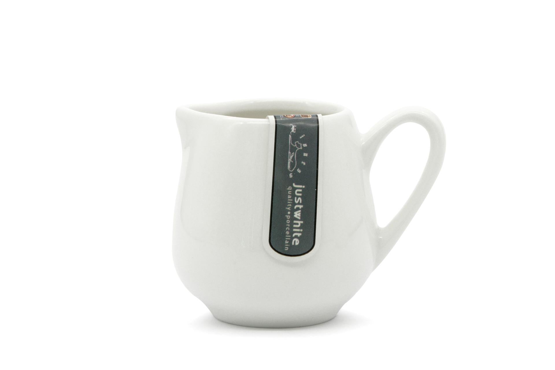 Just White Lattiera 90cc In Porcellana Bianca - Accessori da Tavola Import Tavola Professional - Set 12 Pz