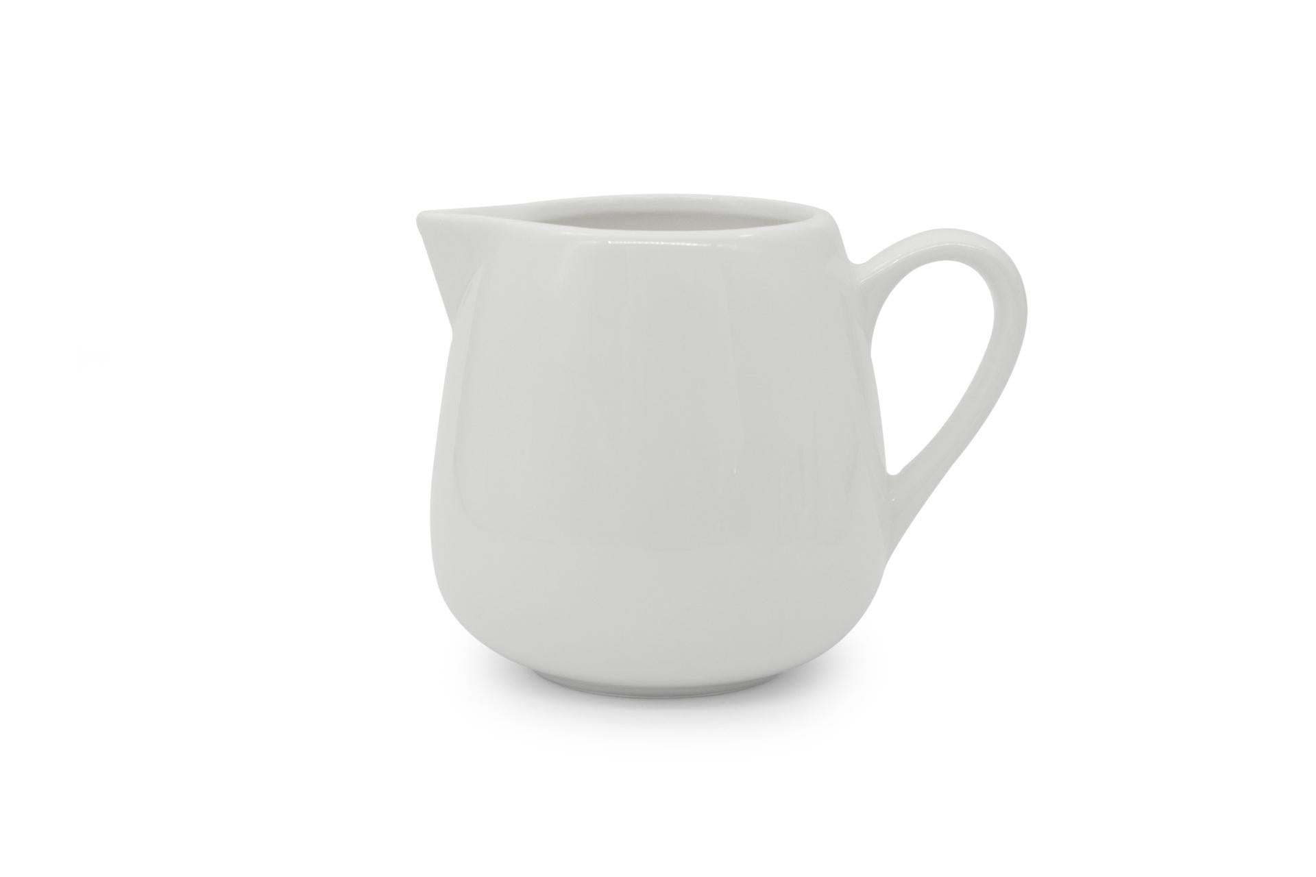 Just White Lattiera Bianca 320cc In Porcellana - Accessori da Tavola Import Tavola Professional - Set 6 Pz