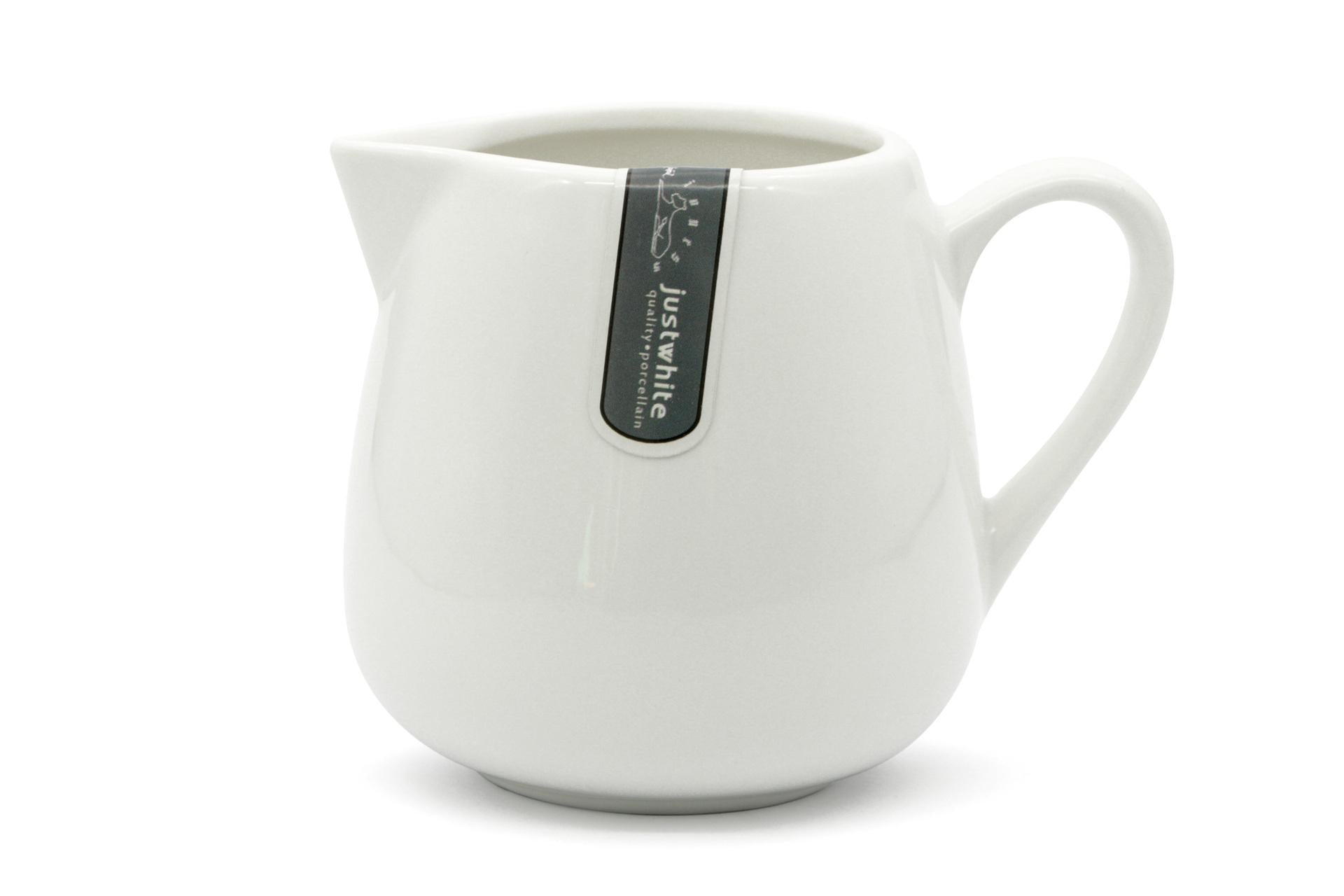 Just White Lattiera Bianca 320cc In Porcellana - Accessori da Tavola Import Tavola Professional - Set 6 Pz