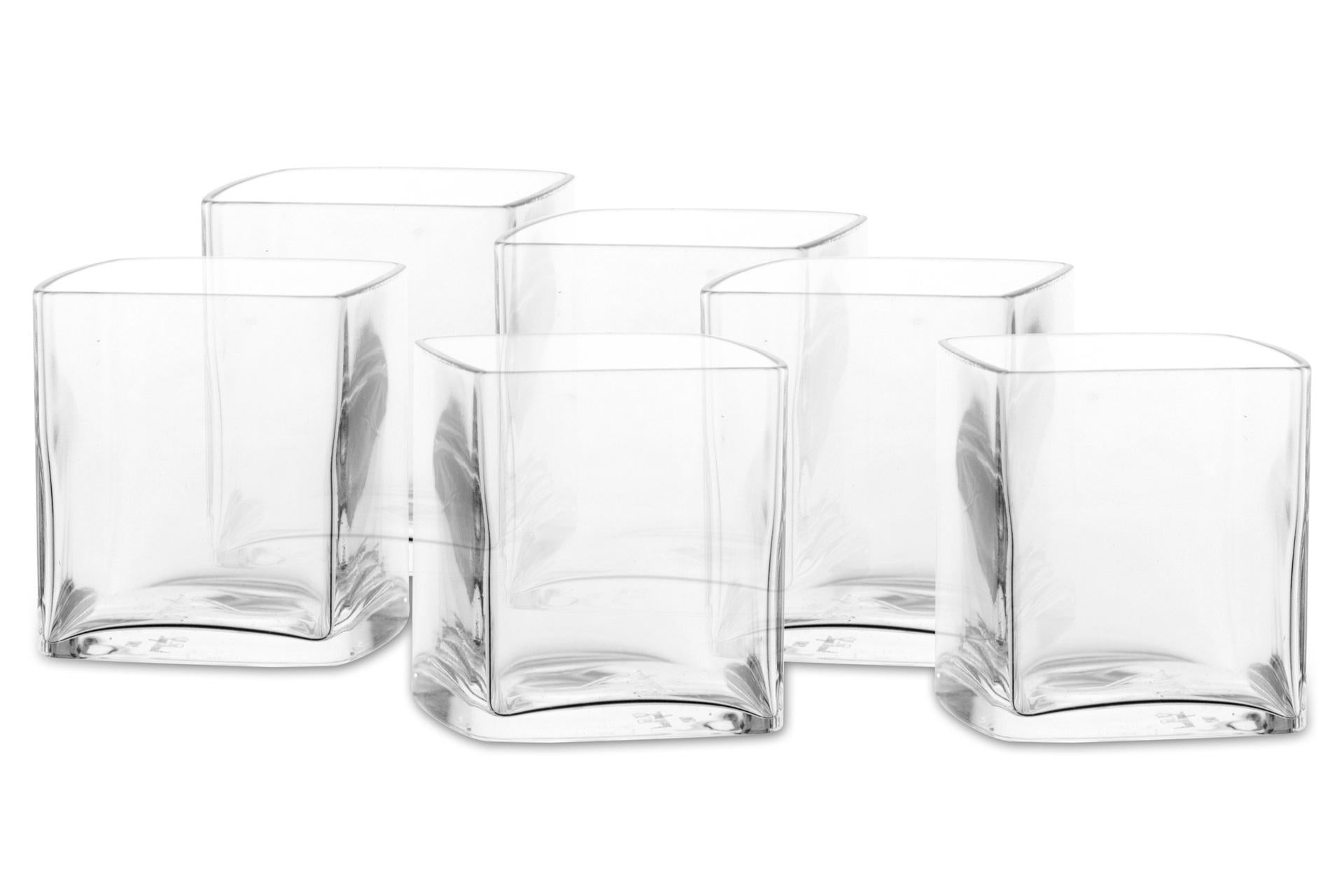 Bormioli Luigi Michelangelo Bicchiere Cubo 13 cl - Confezione da 6 Bicchieri Professionali Resistenti Lavastoviglie - Set 6 Pz