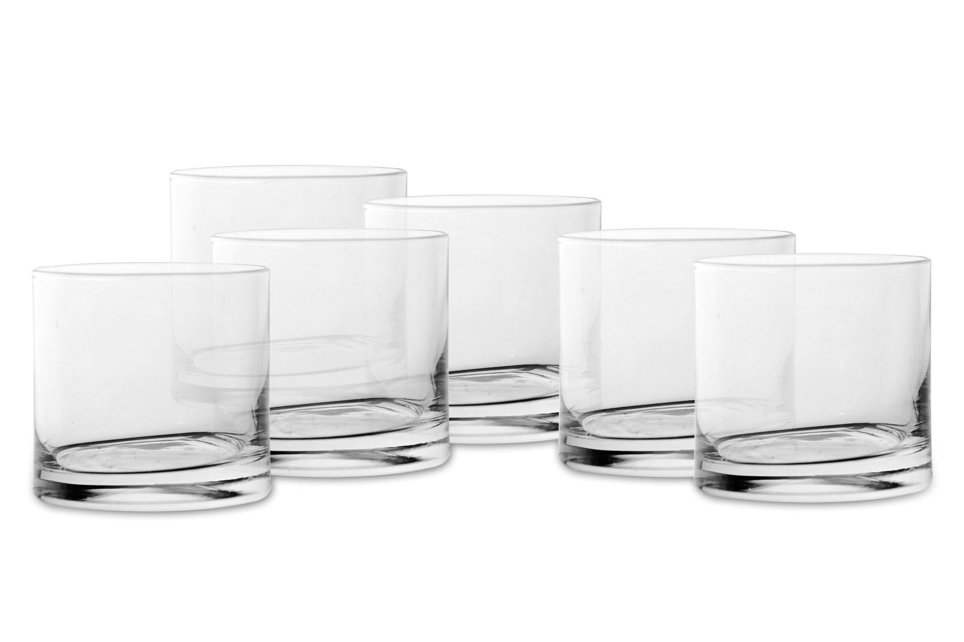 Bormioli Luigi Michelangelo Bicchiere Cilindrico 13 cl - Set di 6 Bicchieri Professionali Resistenti alle Rotture e Lavabili in Lavastoviglie - Set 6 Pz