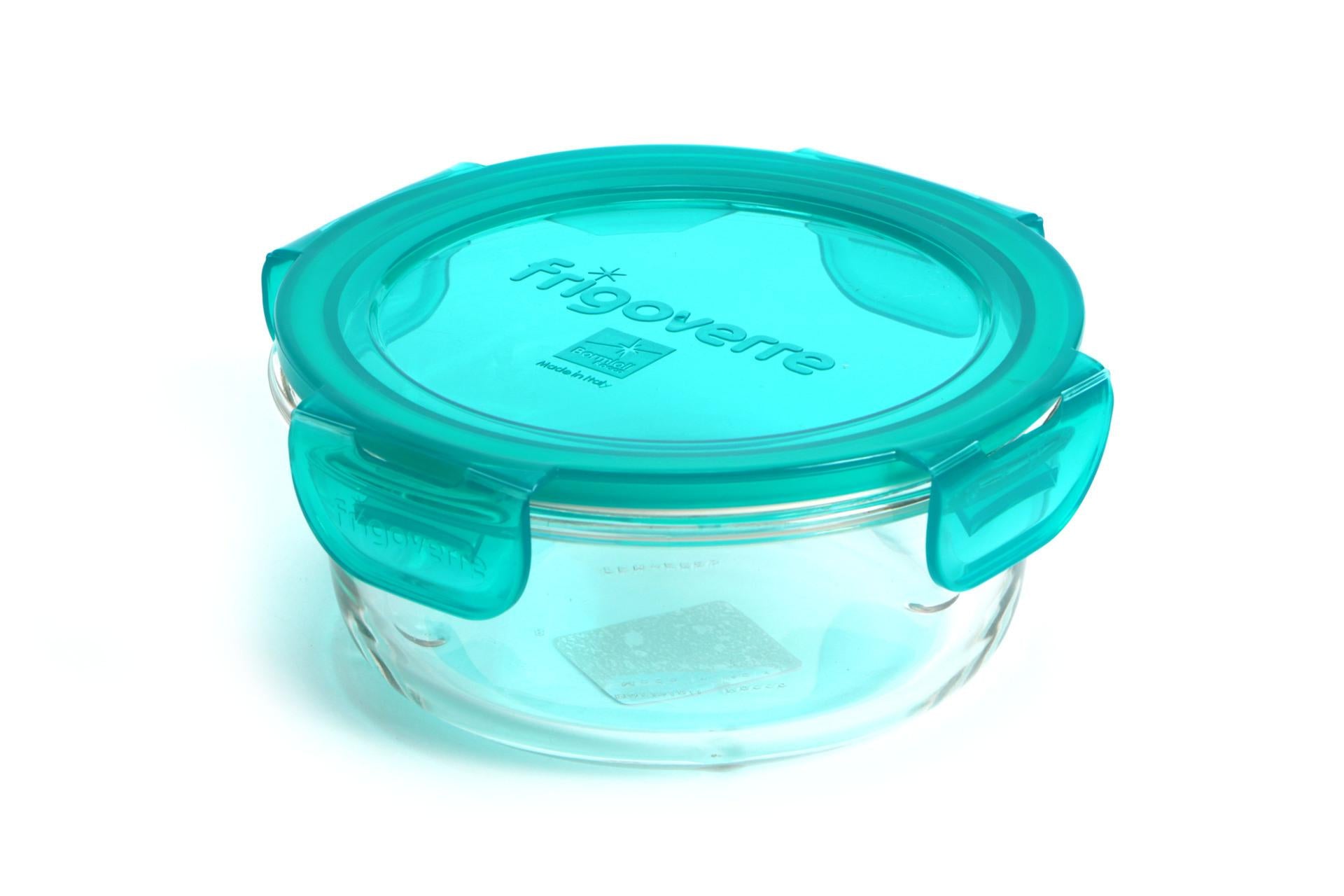 Bormioli Rocco Frigoverre Evolution Scatola Tonda Ø14 cm - Contenitore Ermetico per Frigorifero, Freezer, Forno e Microonde - Set 12 Pz 2