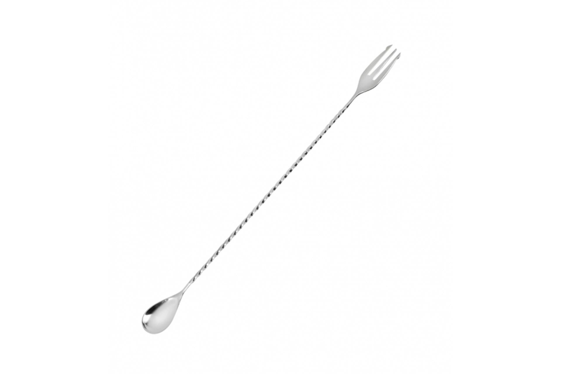 Training Consulting Cucchiaio Bar Tridente 30 cm In Acciaio Inox Con Manico High Twist