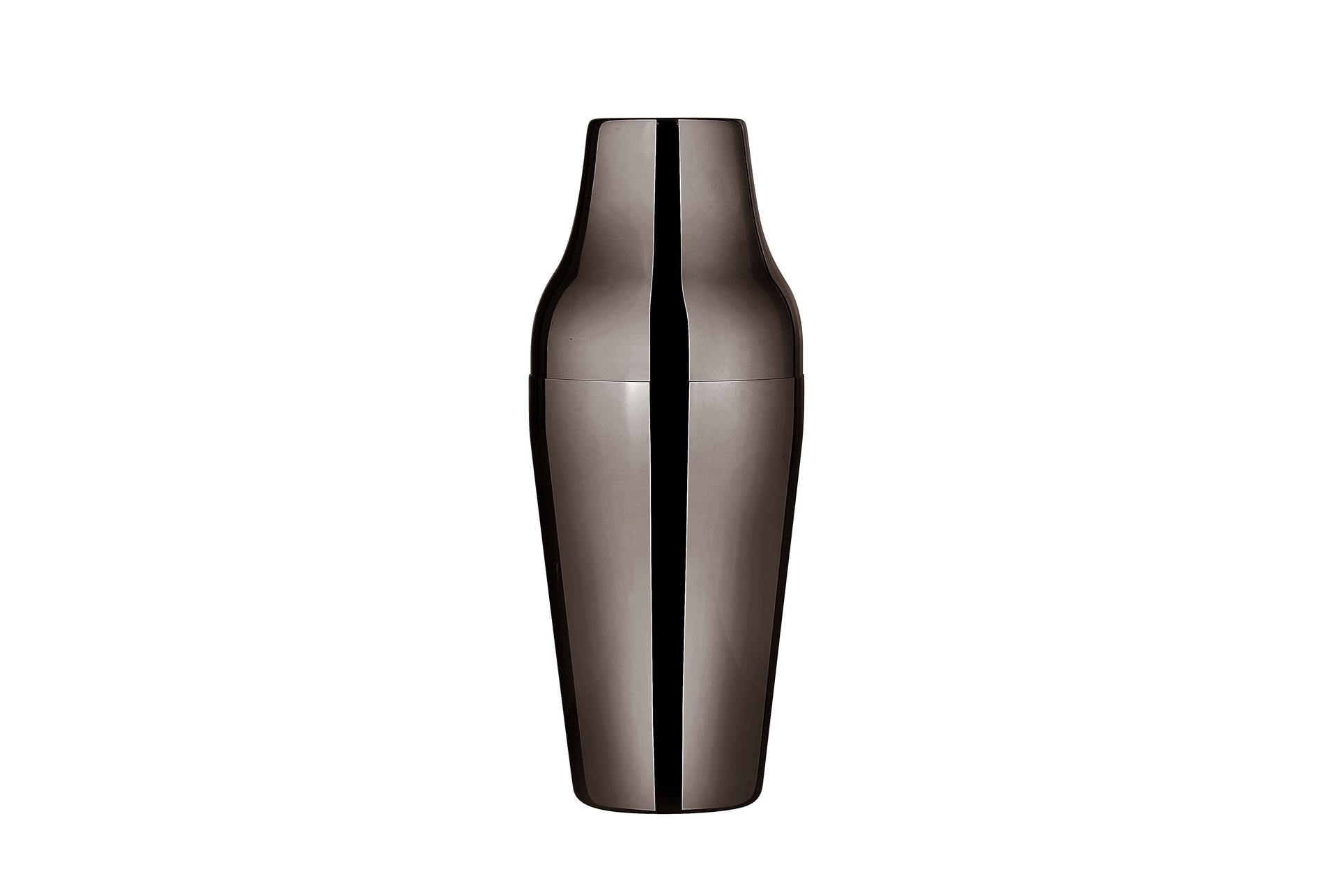Training Consulting Shaker Parisienne Nero H.22.5 cm - Ø8.2 cm Capacità 600 ml In Acciaio Inox 1