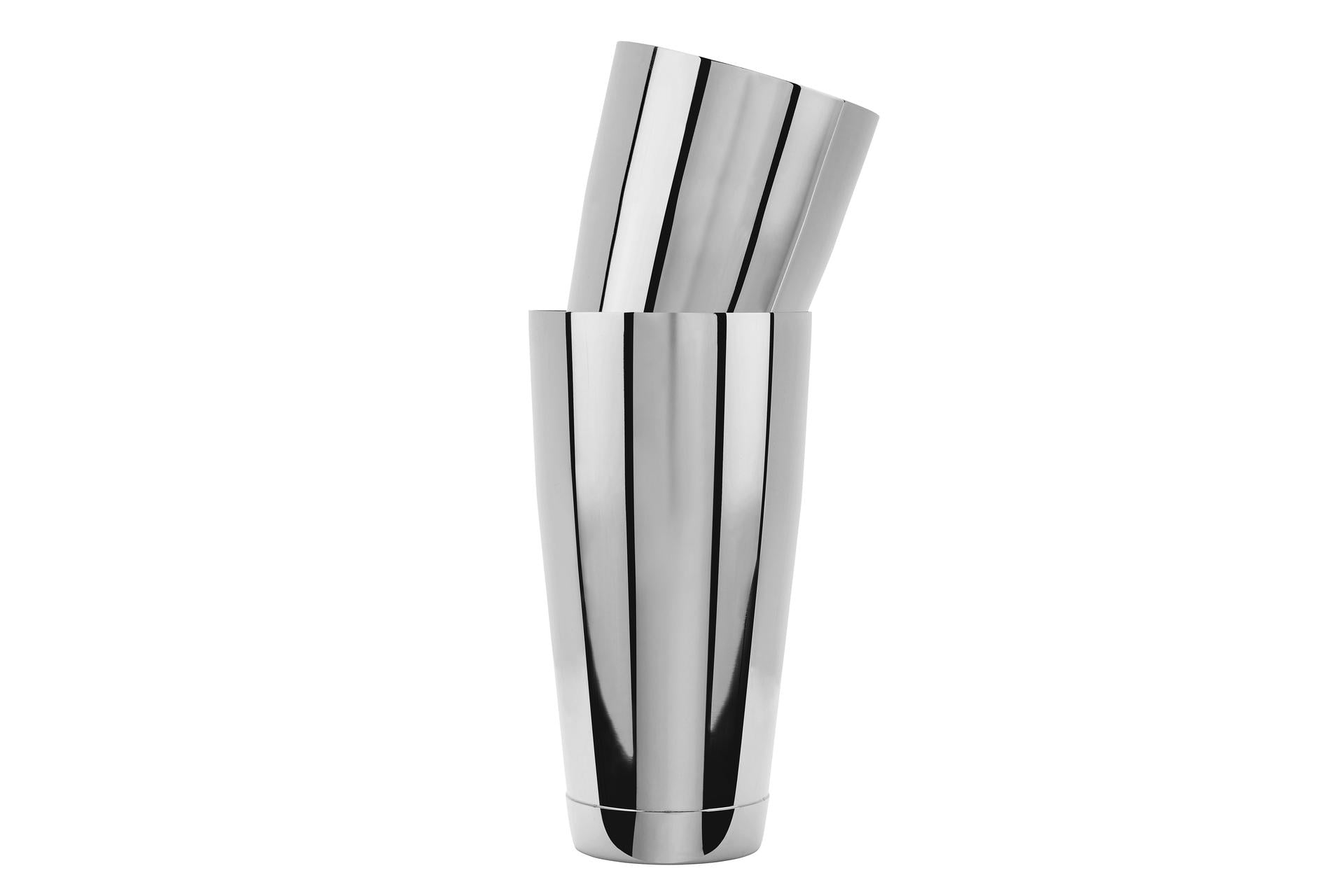 Training Consulting Shaker Boston Silver H.28.5x9 cm - Capacità 0.9 L In Acciaio Inox