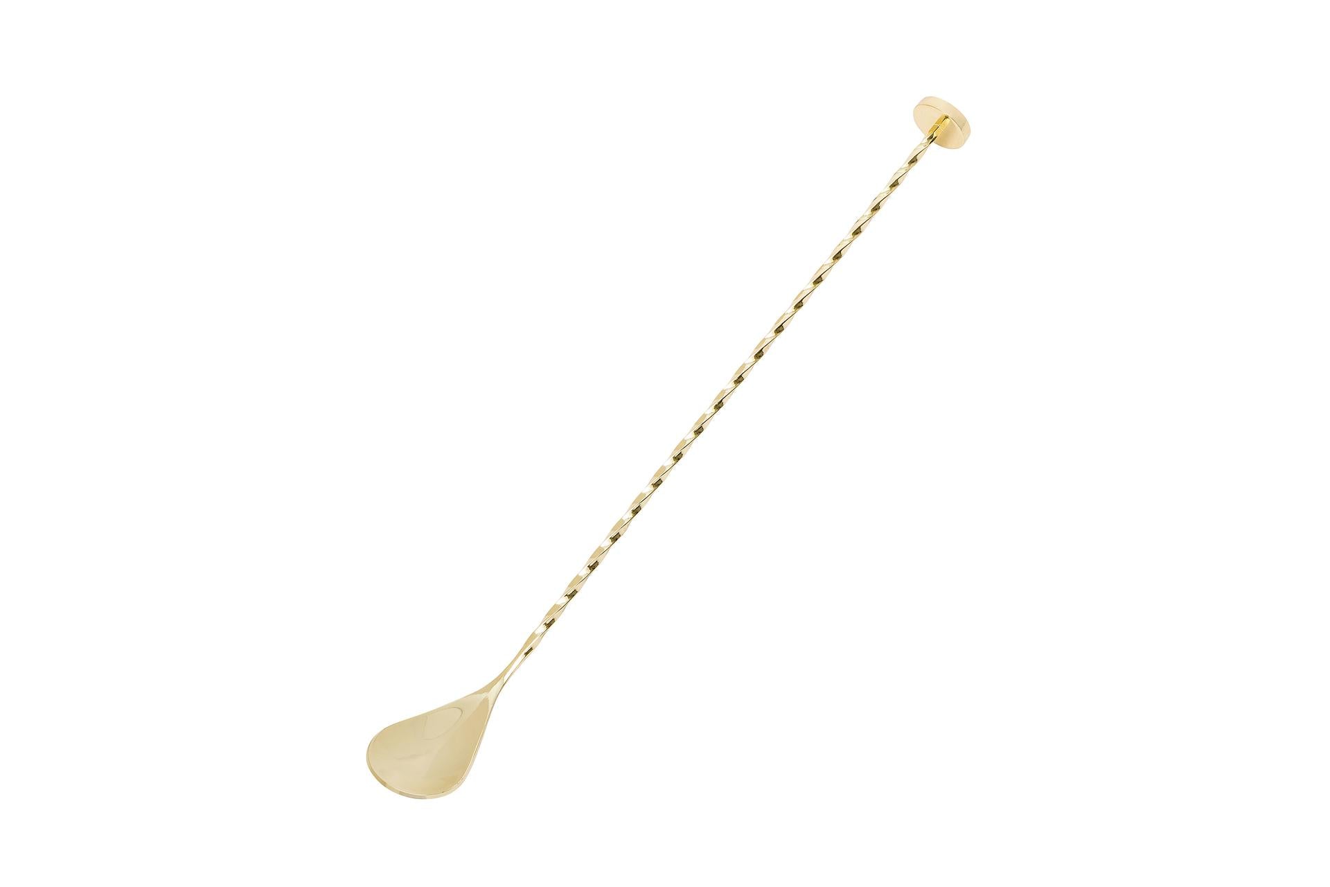 Training Consulting Cucchiaio Bar Oro 30 cm - Acciaio Inox 3 mm Con Tridente