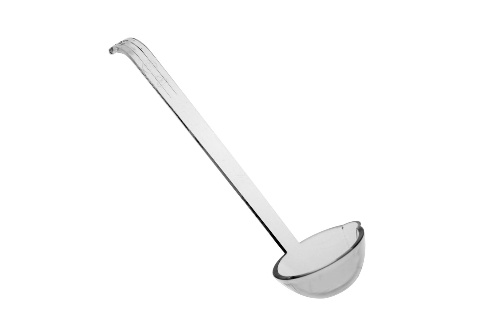 Giganplast Mestolo Cristal Ø9 cm - H.30 cm In Policarbonato Trasparente Certificato per Contatto Alimentare - Set 3 Pz
