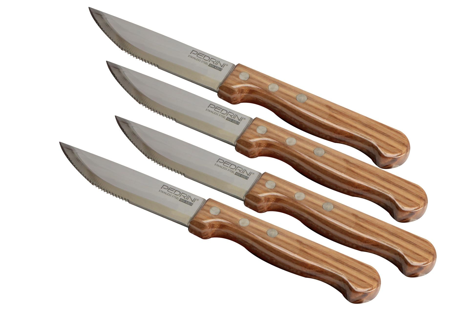 Pedrini Set 4 Coltelli Bistecca Steak House - Made in Italy - Set 4 Pz