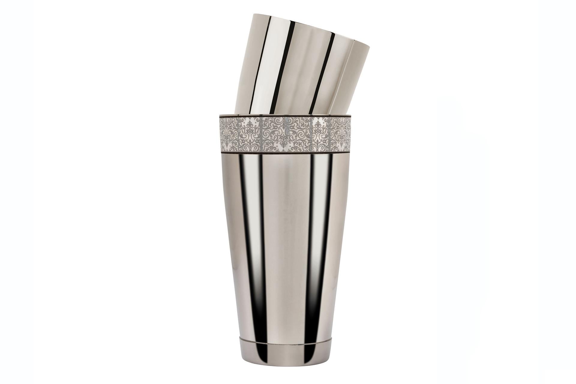 Maggiore Shaker Boston Vittoriano 0.9L + 0.5L In Acciaio Inox - Altezza 28.6 cm