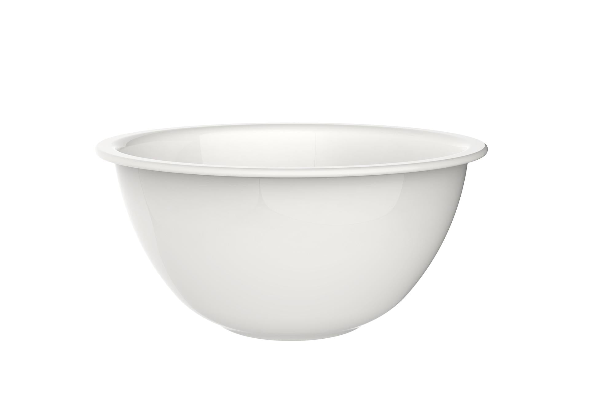 Bormioli Rocco Easy Coppa M Ø18.6 cm In Vetro Bianco Opale Extra Resistente - Set 12 Pz