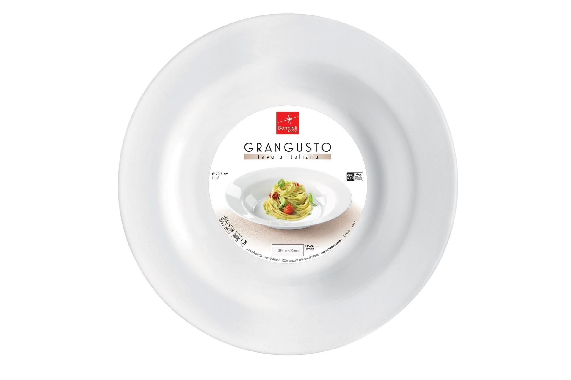 Bormioli Rocco Grangusto Piatto Pasta Ø29.5 cm - Set 12 Pz