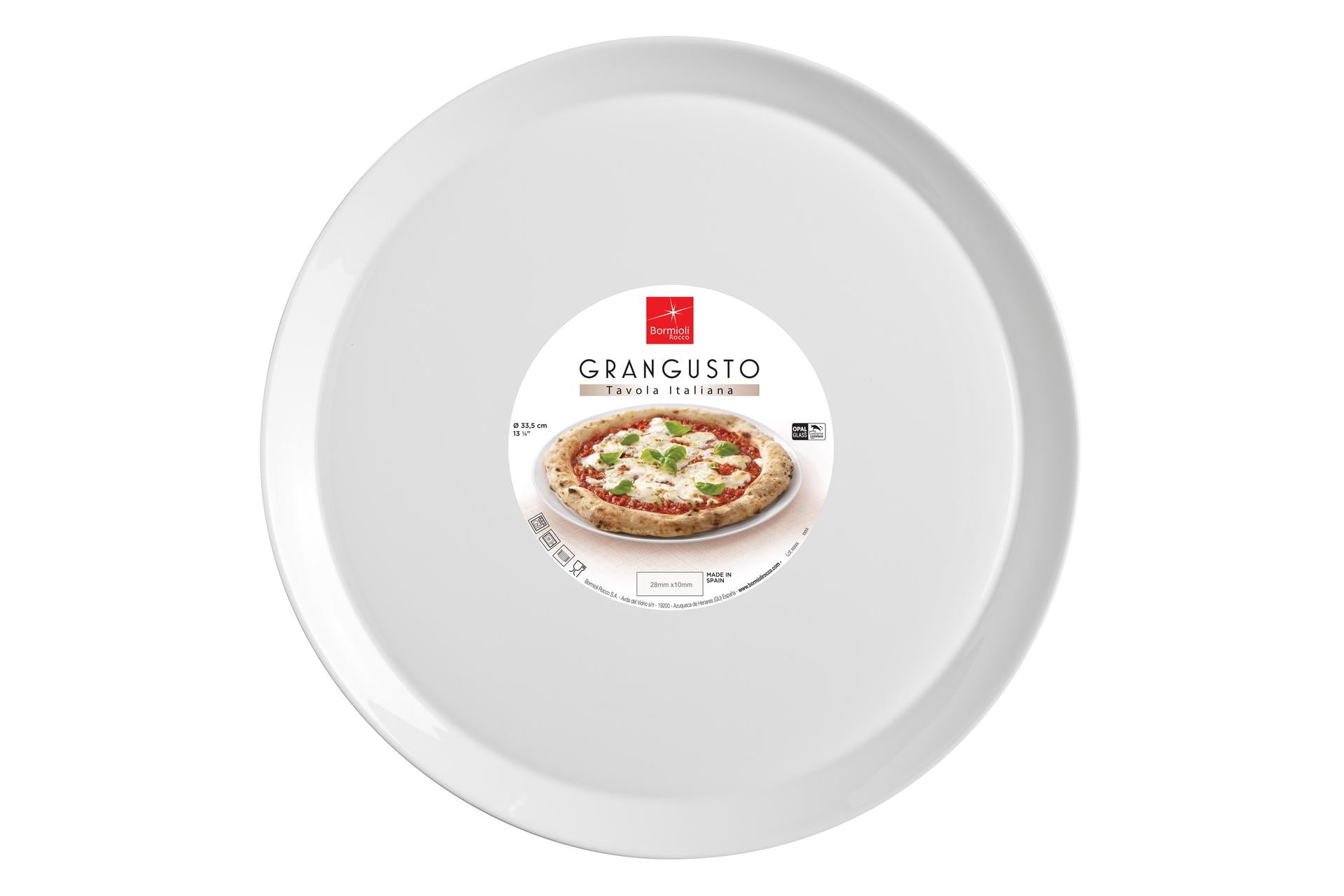 Bormioli Rocco Grangusto Piatto Pizza Chef Ø33.5 cm - Set 12 Pz
