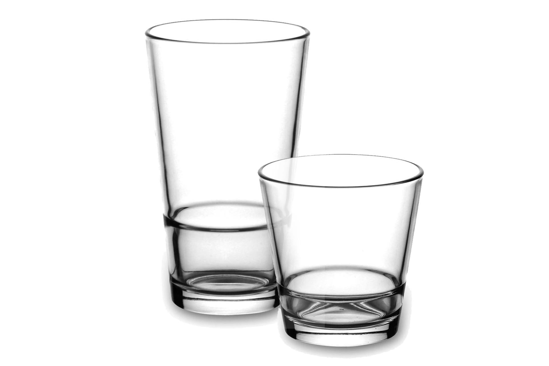 Arcoroc Stack Up Bicchiere Temperato 35 cl - H.140 mm Ø78 mm Impilabile - Set 6 Pz