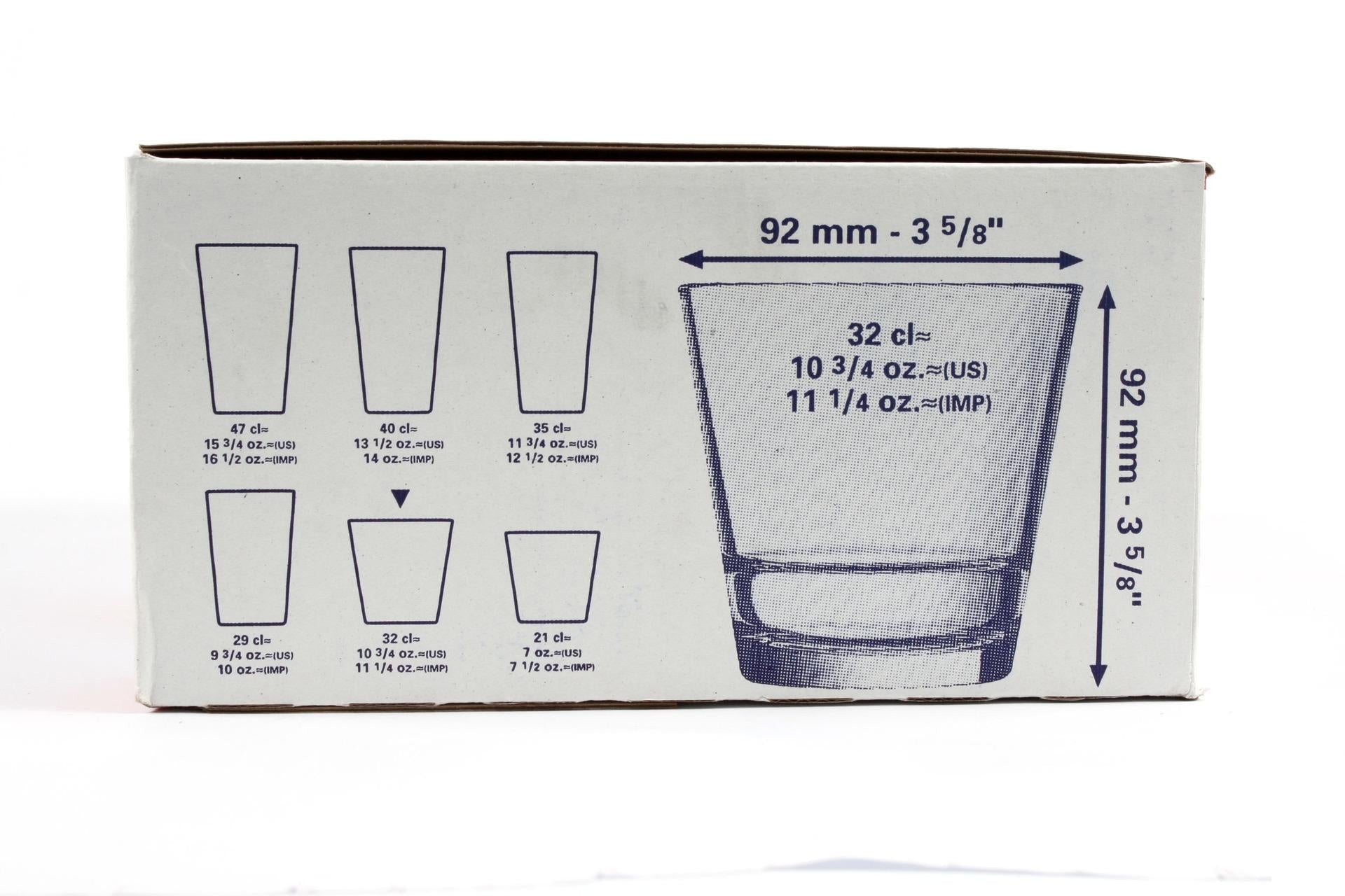Arcoroc Stack Up Bicchiere Temperato Cl 32 - H 92 mm Ø 92 mm Impilabile - Set 6 Pz 7