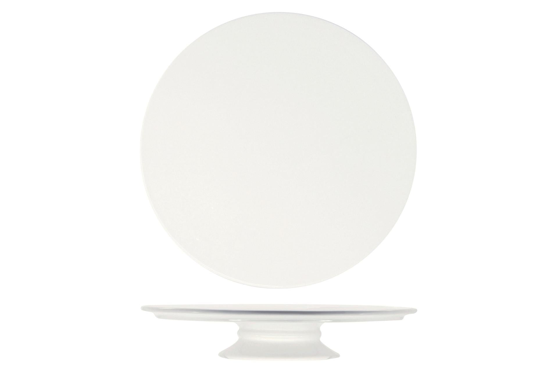 Import Tavola Professional Alzata Portadolci Ø29.7 cm - H.5.7 cm In Porcellana Bianca 3