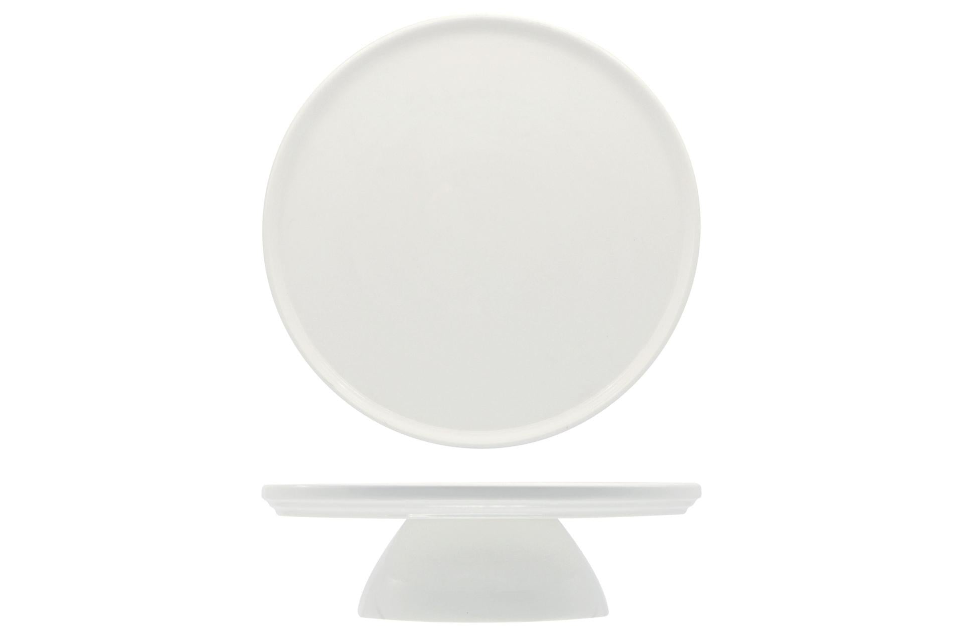 Import Tavola Professional Alzata Portadolci Ø25 cm - H.7.3 cm In Porcellana Bianca 3