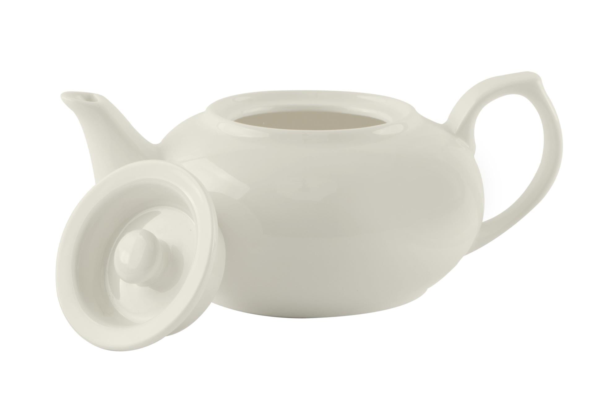 B.B. White Teiera Impilabile 550 ml In Porcellana Bianca di Alta Qualità - Import Tavola Professional 3